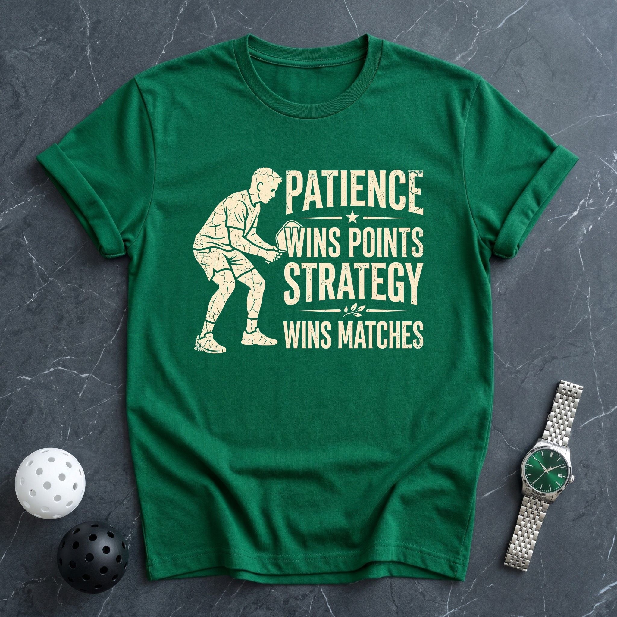 Patience Wins Points Tee - Dink it Shop
