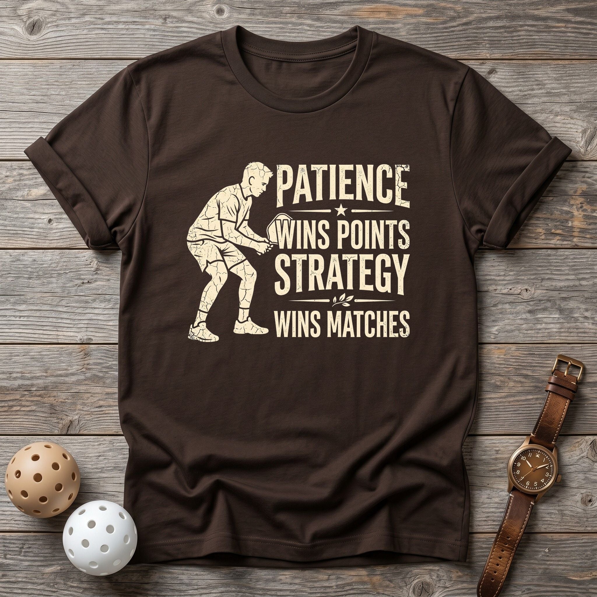 Patience Wins Points Tee - Dink it Shop