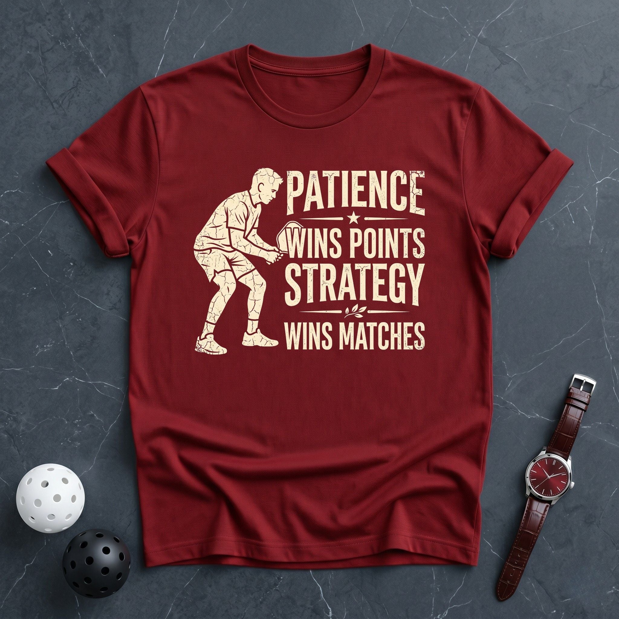 Patience Wins Points Tee - Dink it Shop