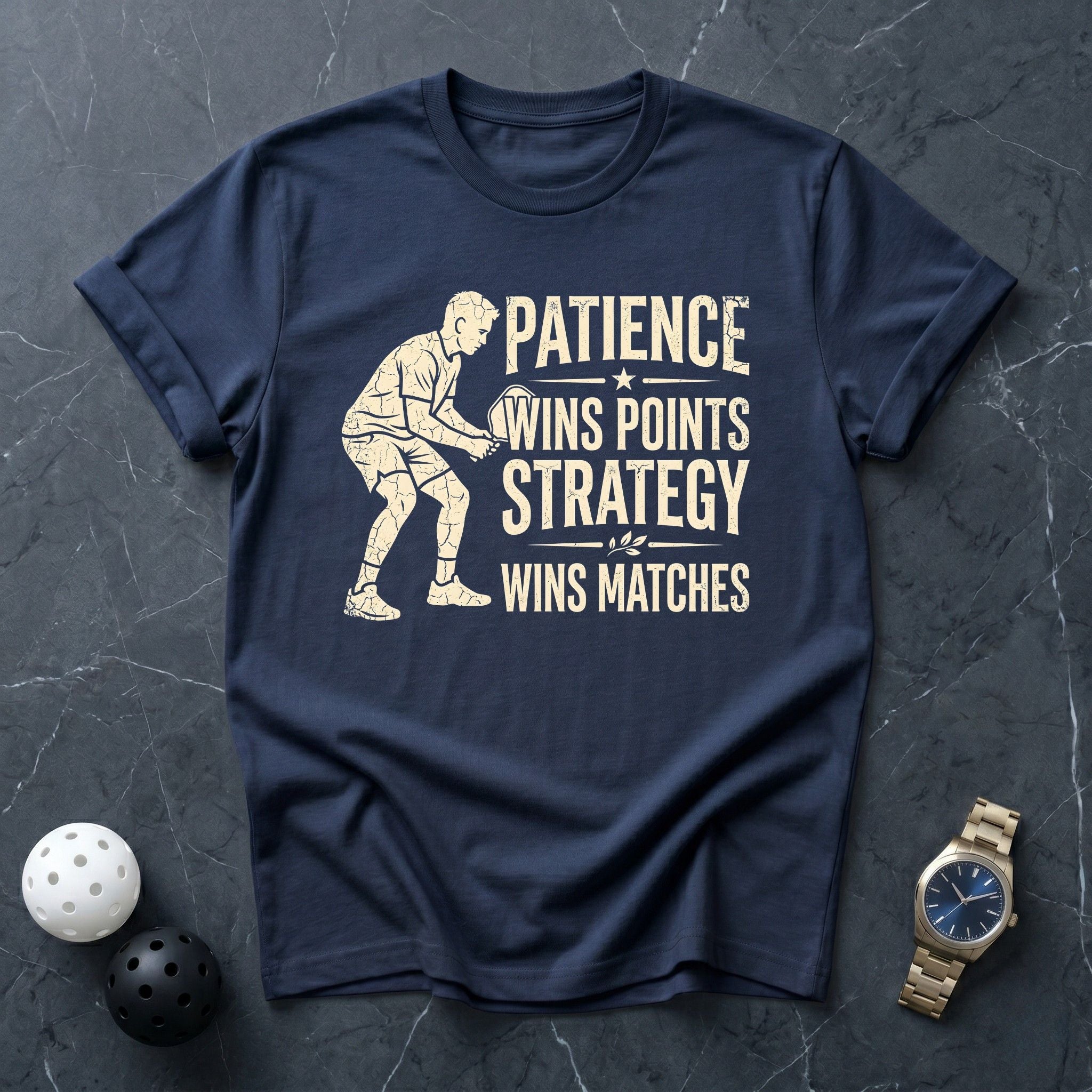 Patience Wins Points Tee - Dink it Shop