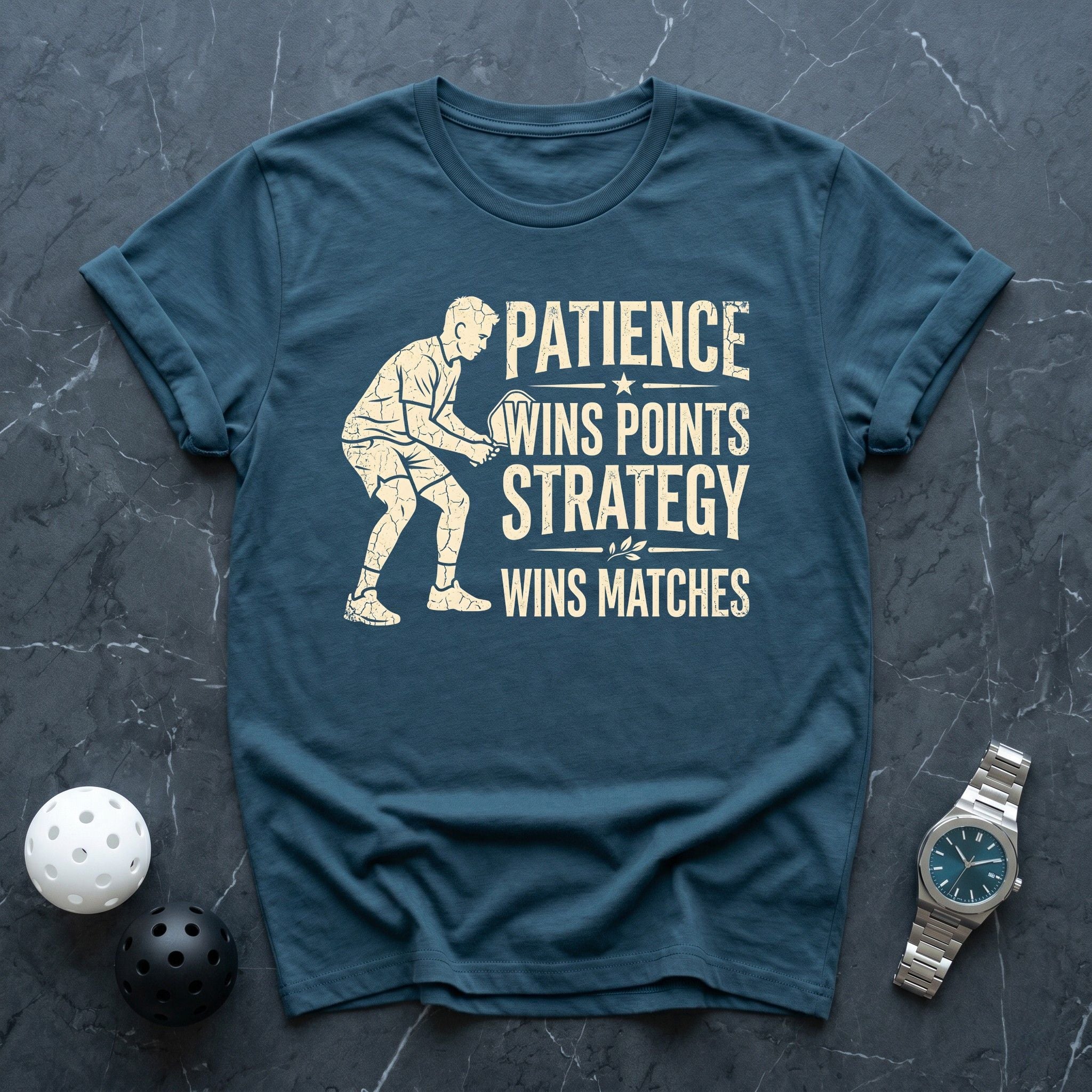 Patience Wins Points Tee - Dink it Shop