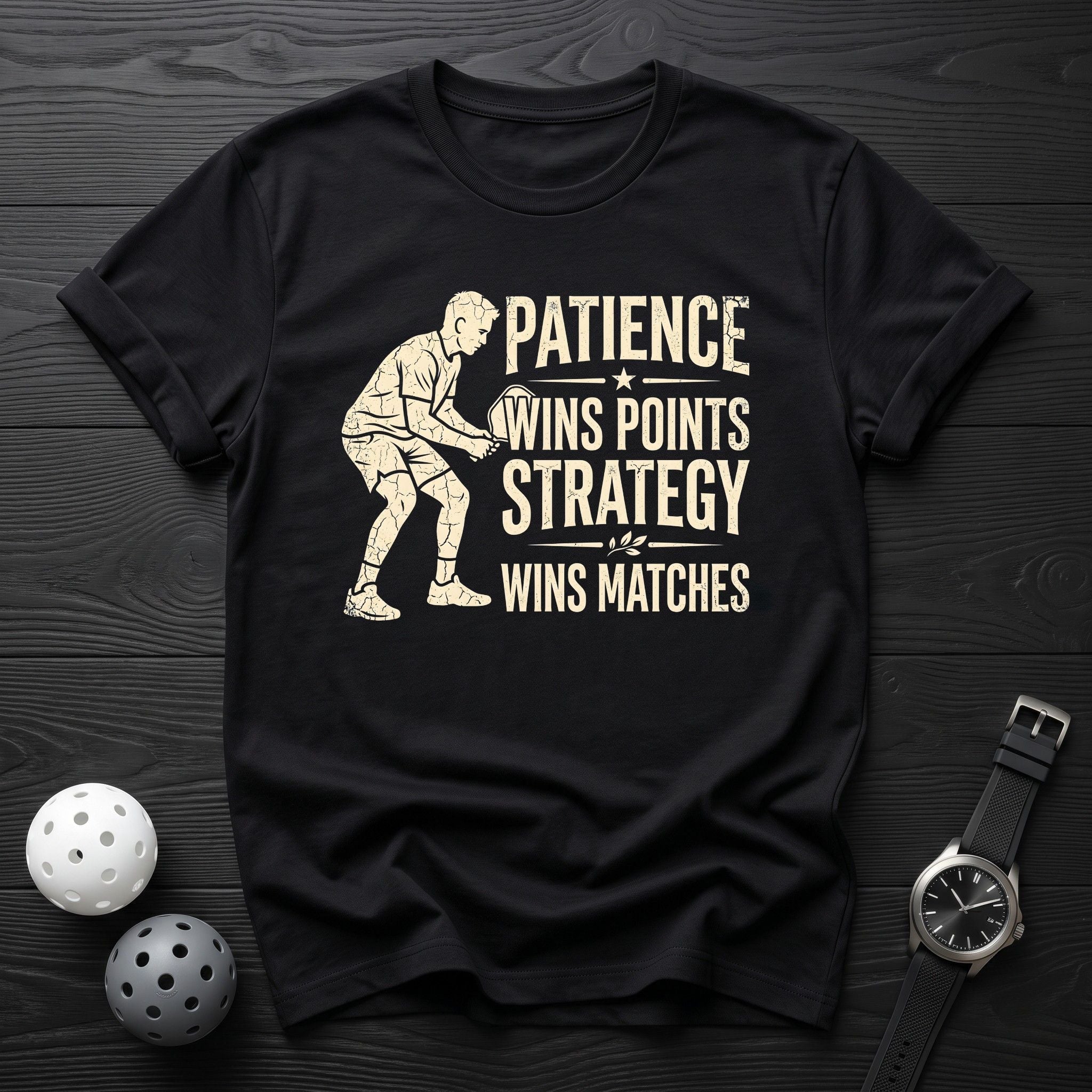 Patience Wins Points Tee - Dink it Shop