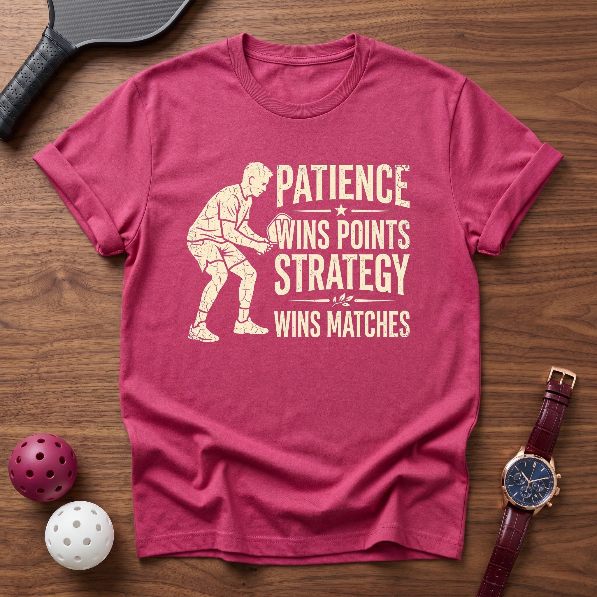 Patience Wins Points Tee - Dink it Shop