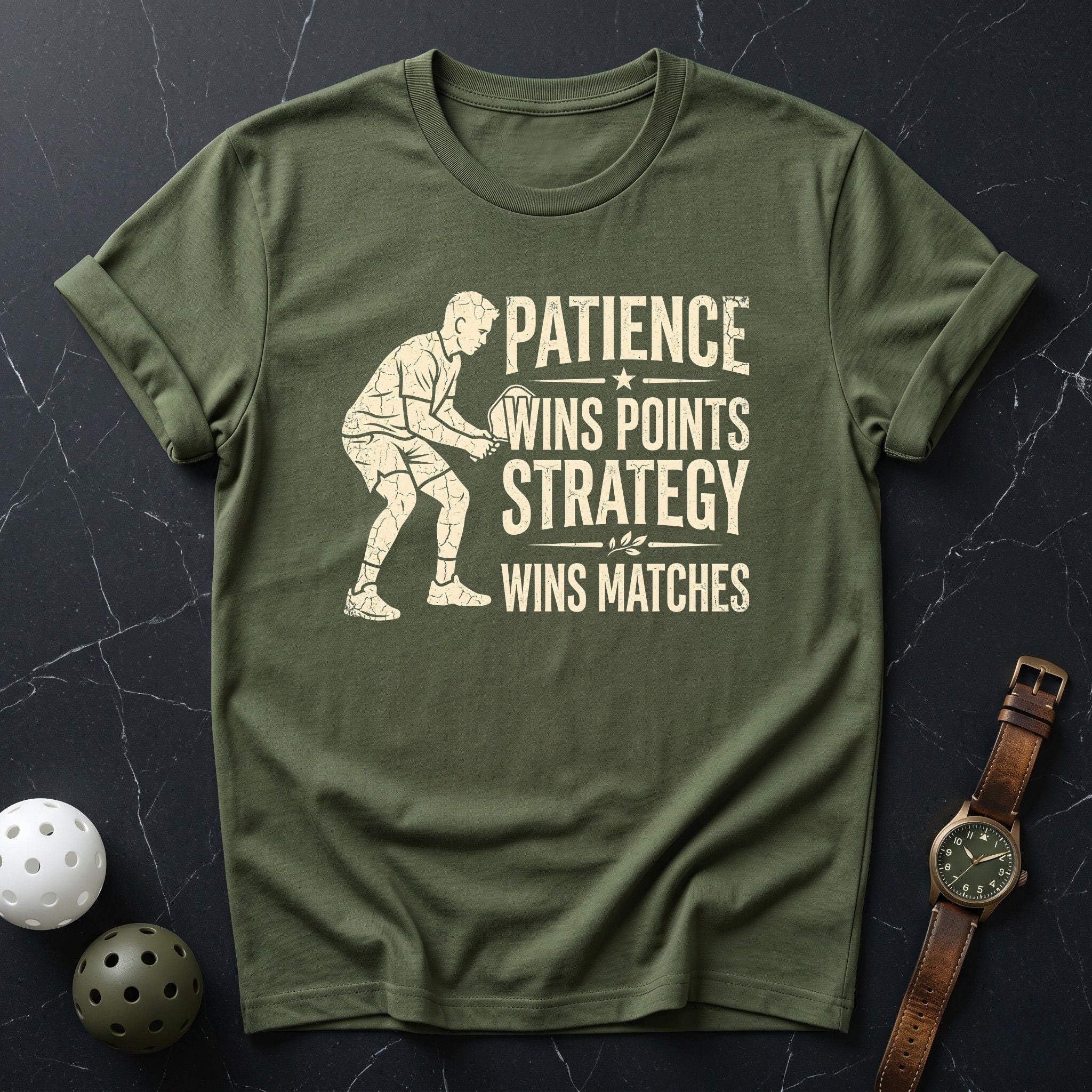 Patience Wins Points Tee - Dink it Shop