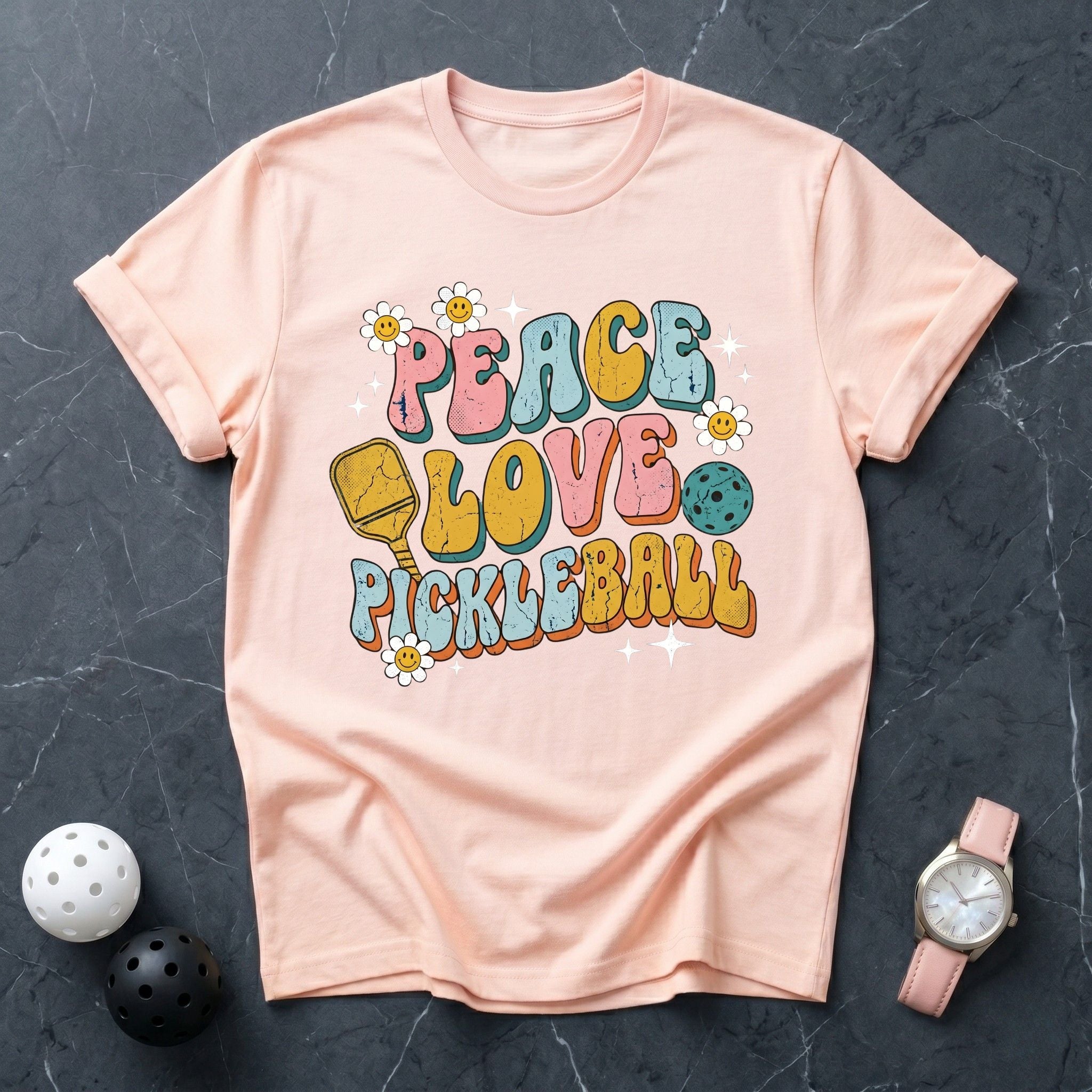Peace Love Pickleball Tee - Dink it Shop