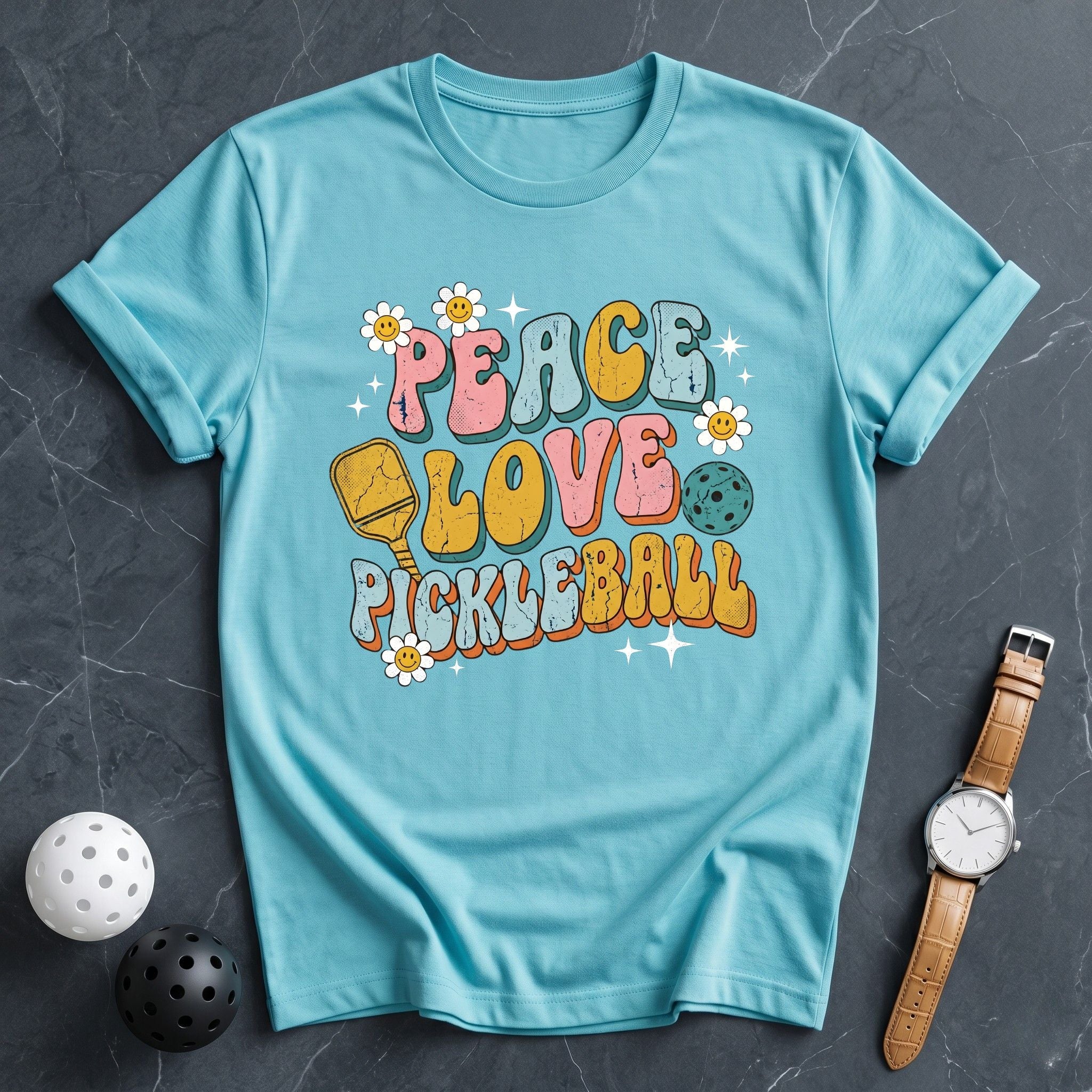Peace Love Pickleball Tee - Dink it Shop