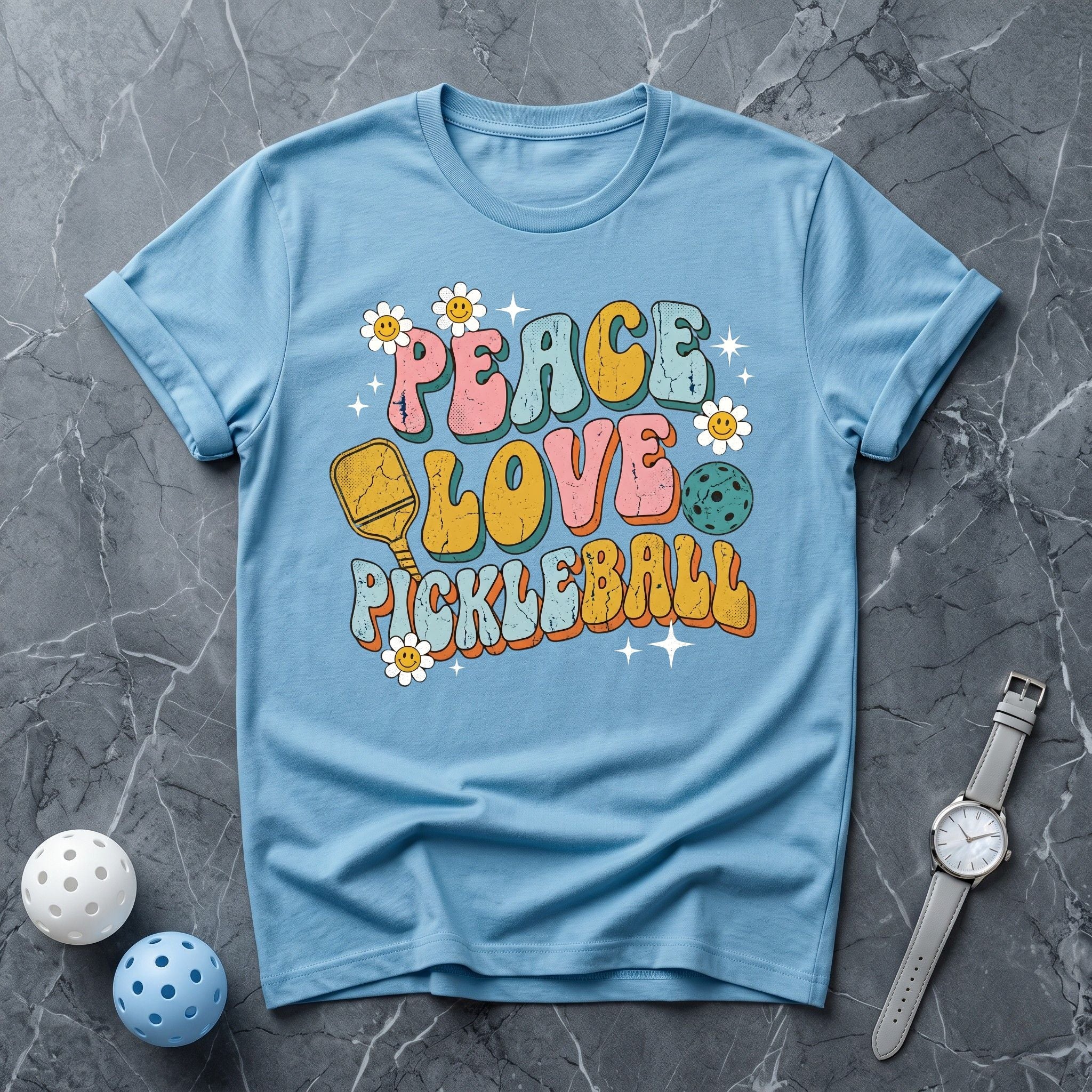 Peace Love Pickleball Tee - Dink it Shop