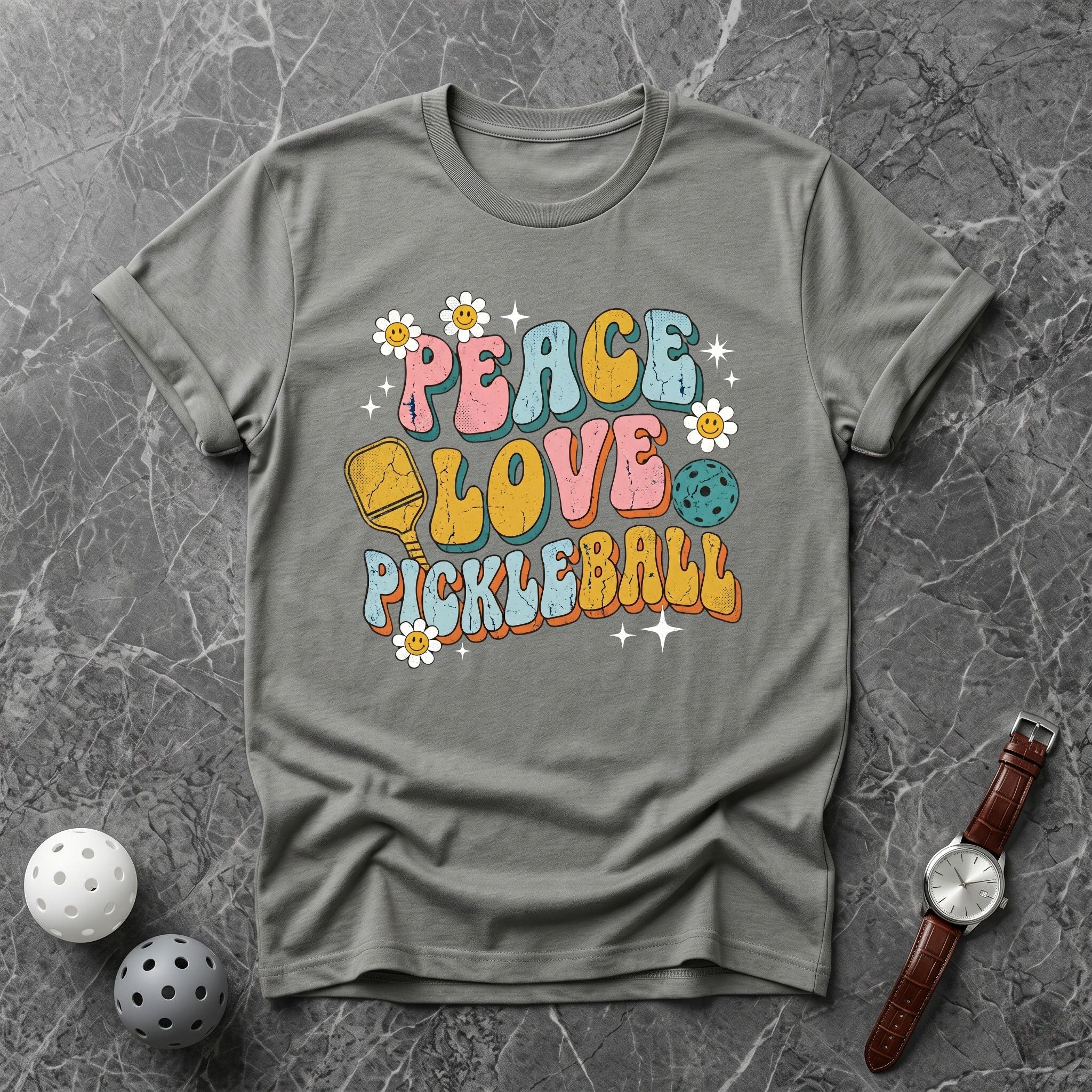 Peace Love Pickleball Tee - Dink it Shop
