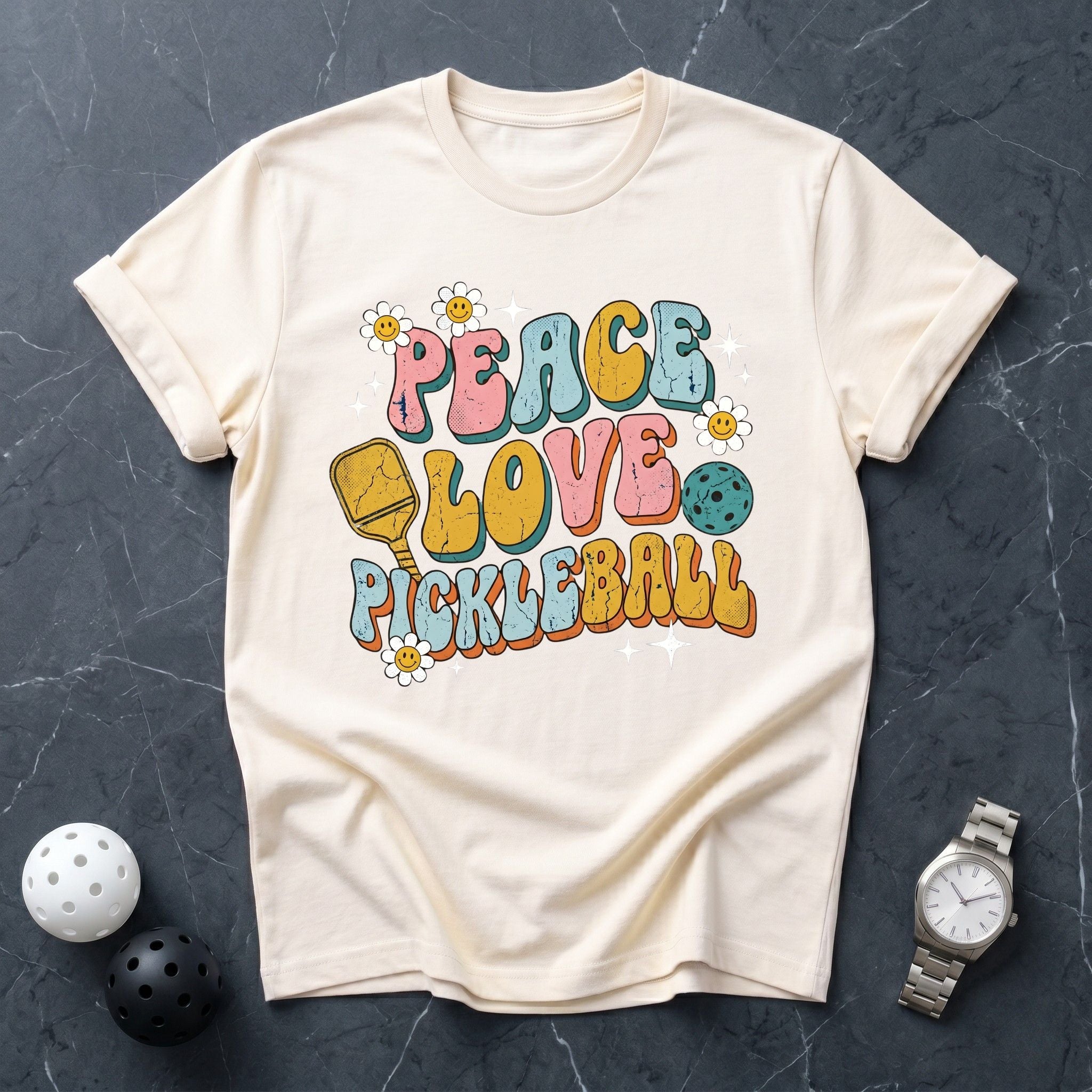 Peace Love Pickleball Tee - Dink it Shop