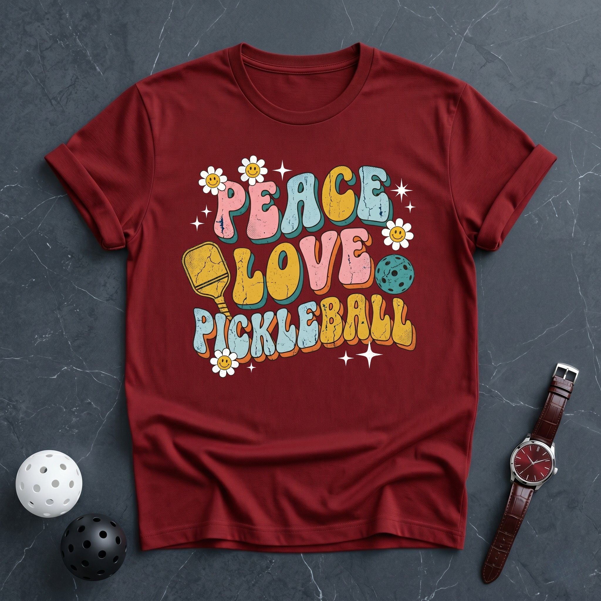 Peace Love Pickleball Tee - Dink it Shop