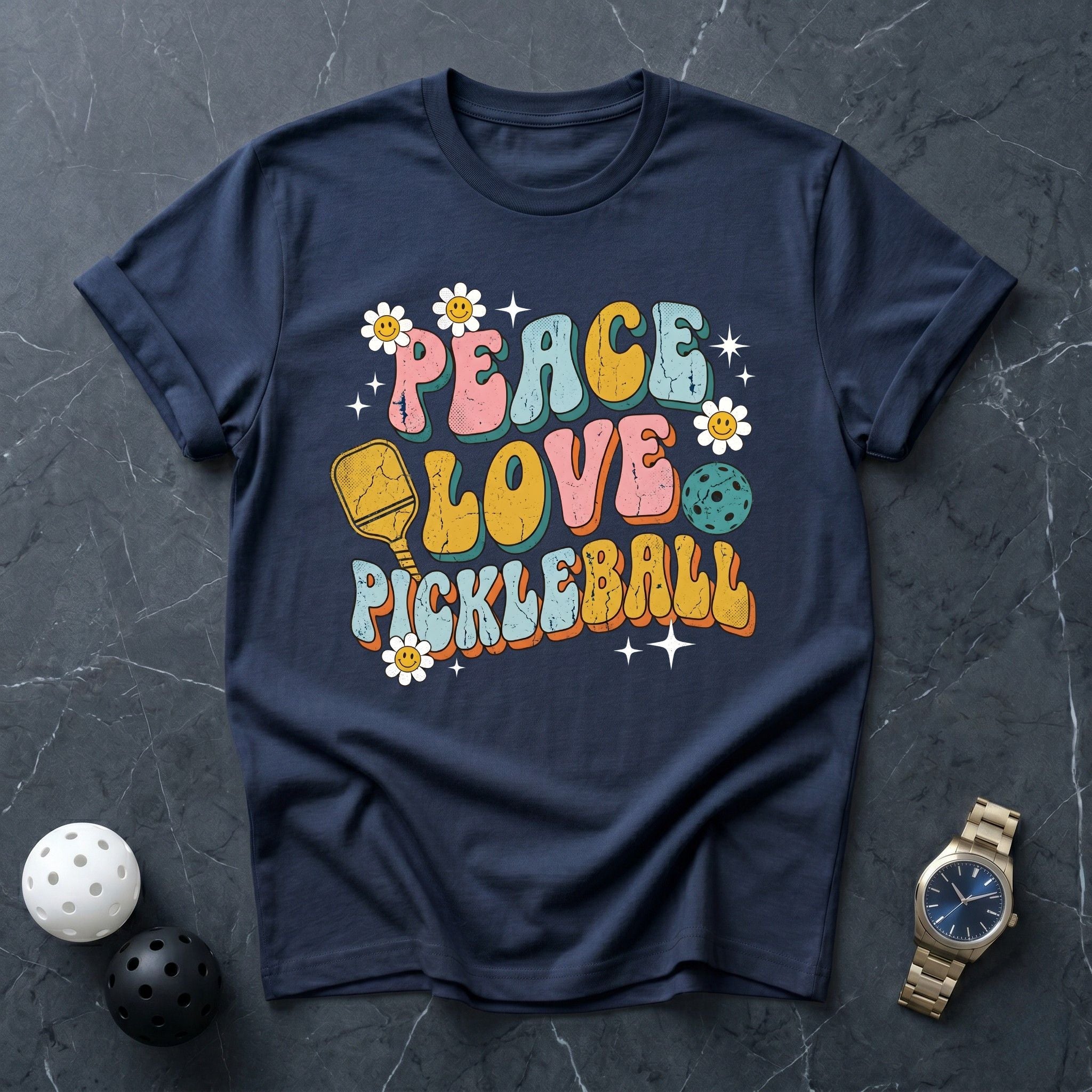 Peace Love Pickleball Tee - Dink it Shop