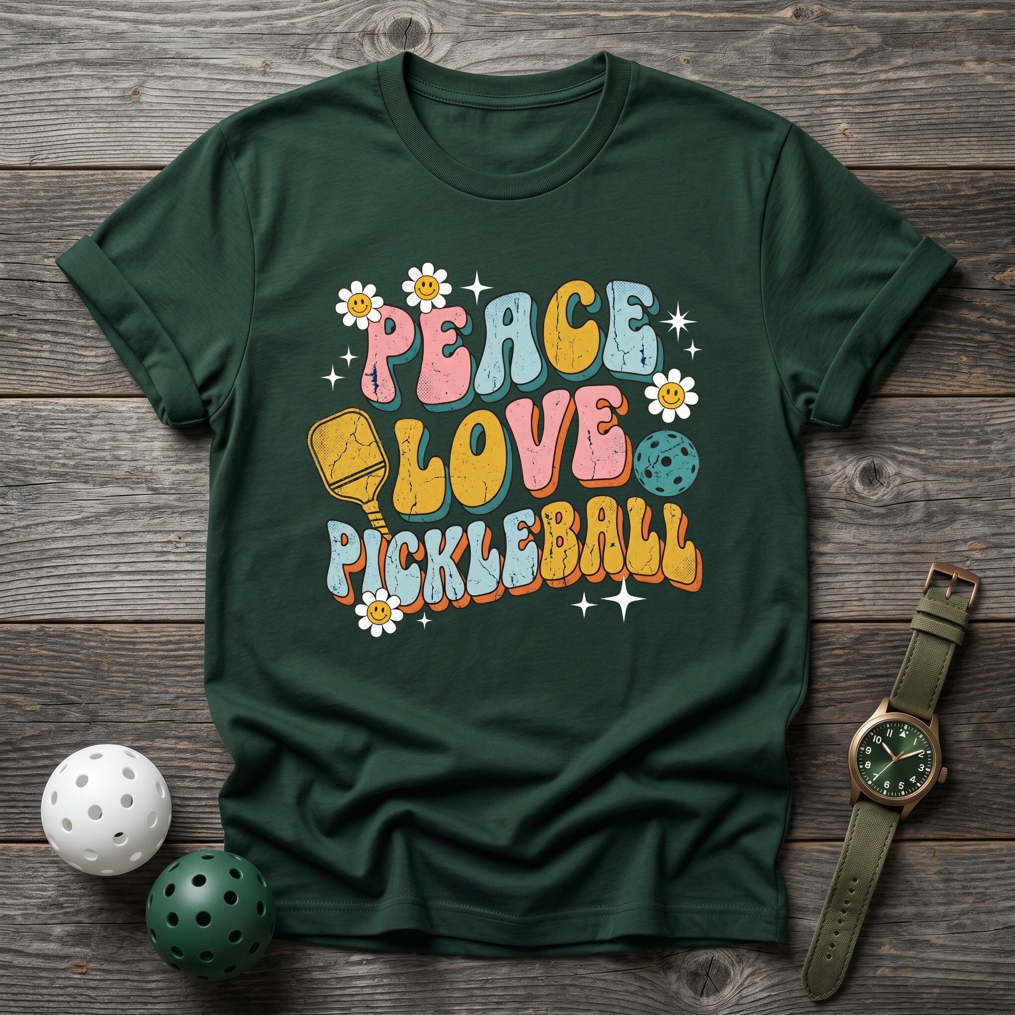 Peace Love Pickleball Tee - Dink it Shop