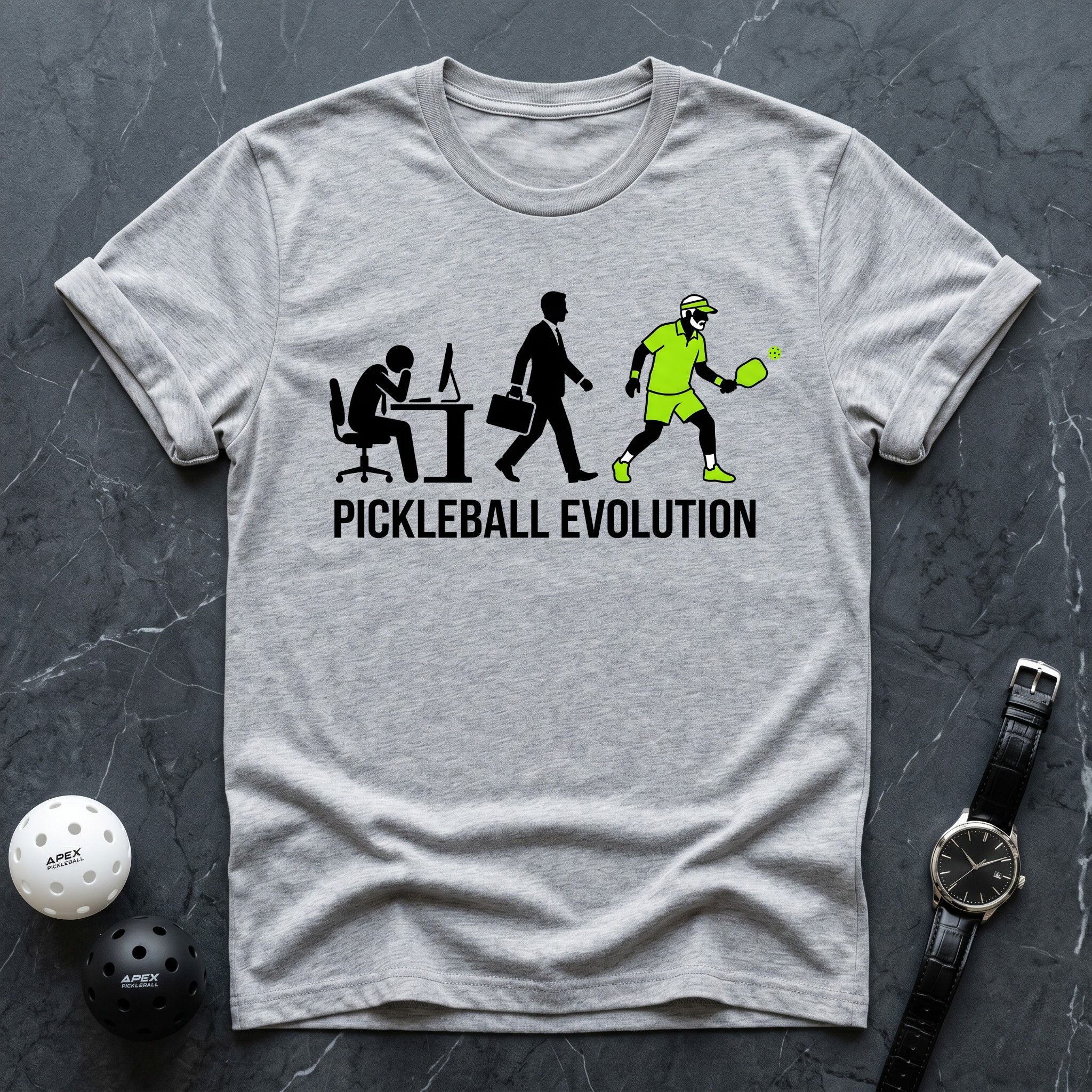Pickleball Evolution Graphic Tee - Dink it Shop