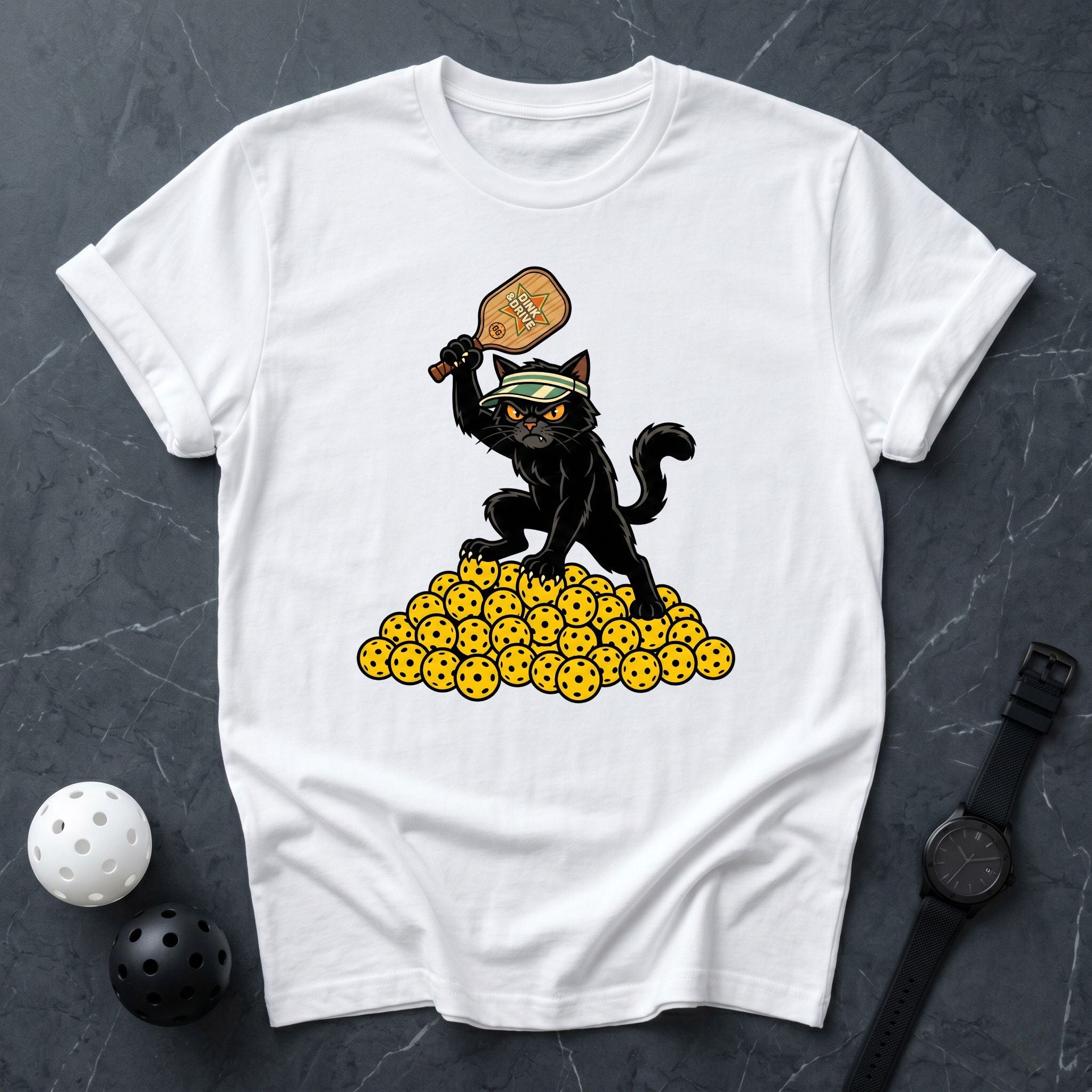 Pickleball OG Cat Tee - Dink it Shop