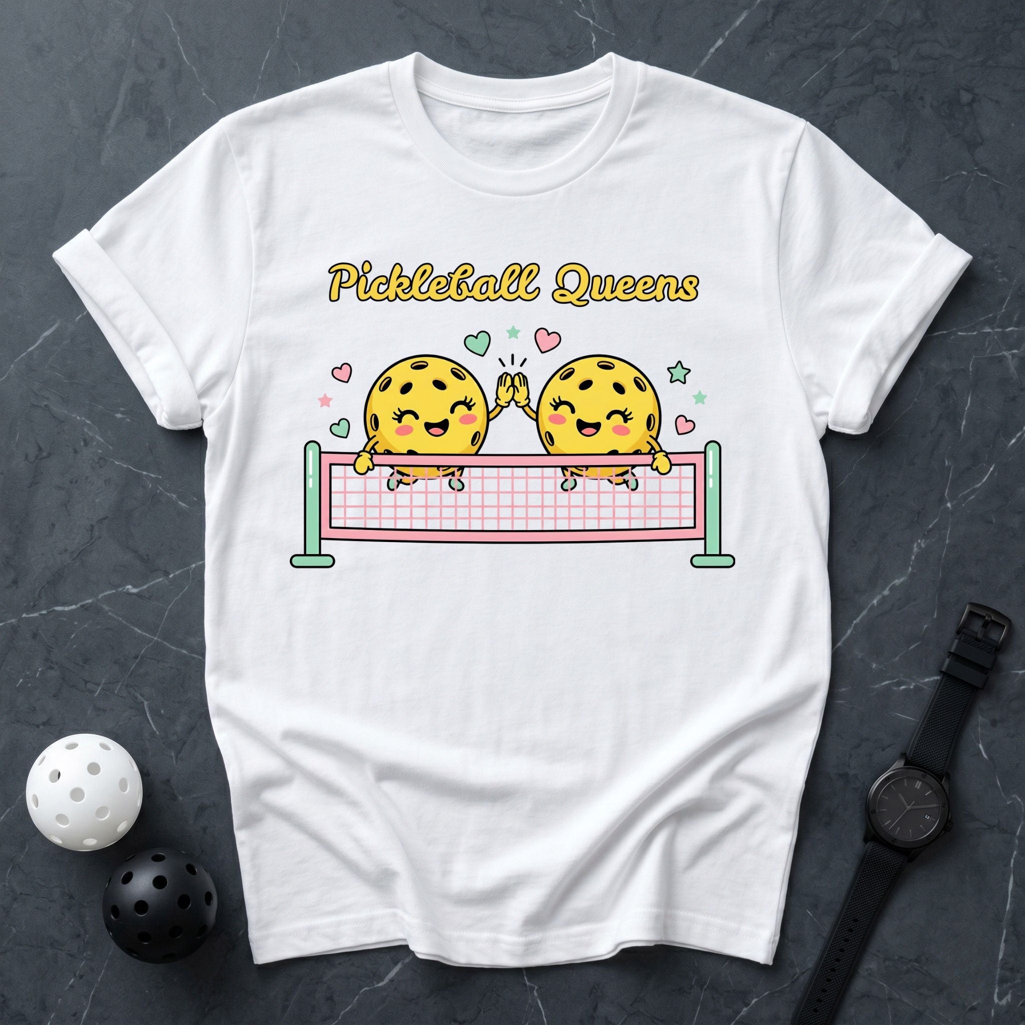 Pickleball Queens Cute Pickles Tee - Dink it Shop