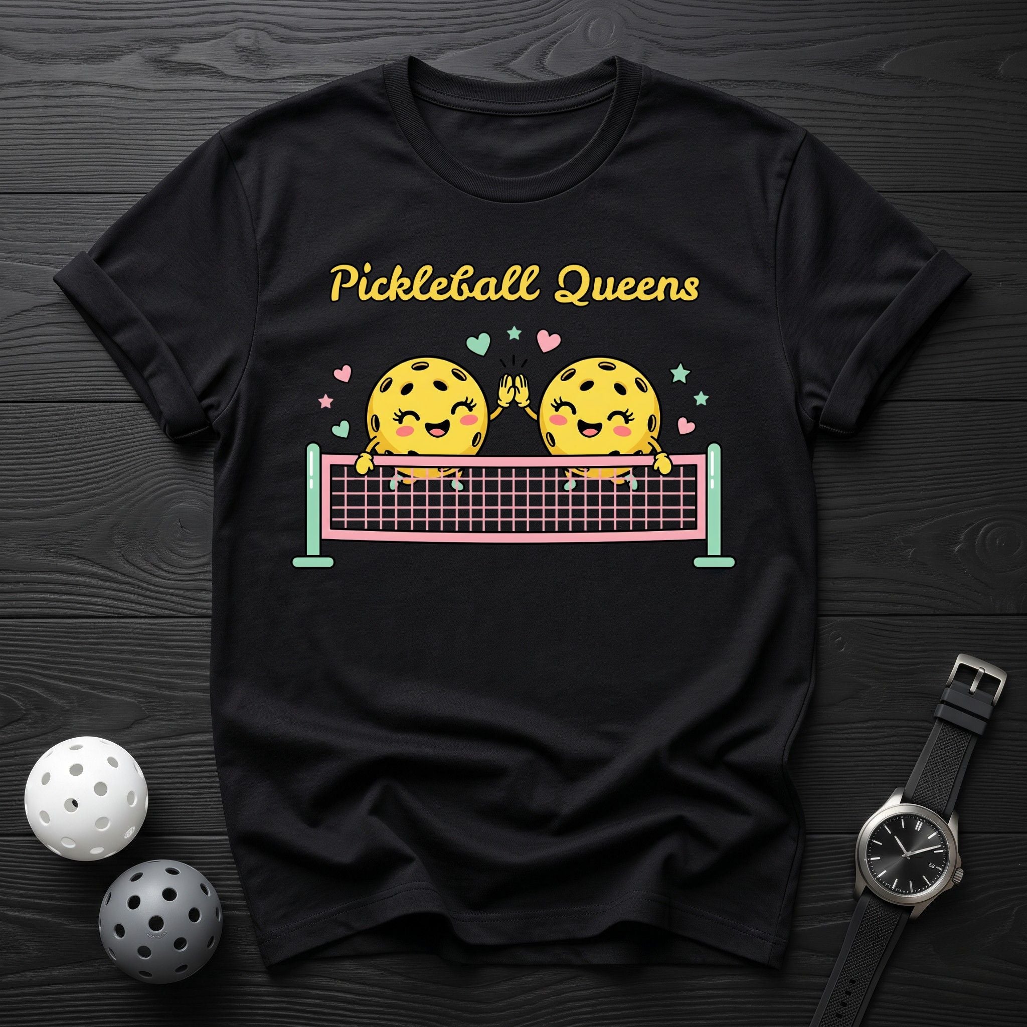Pickleball Queens Cute Pickles Tee - Dink it Shop