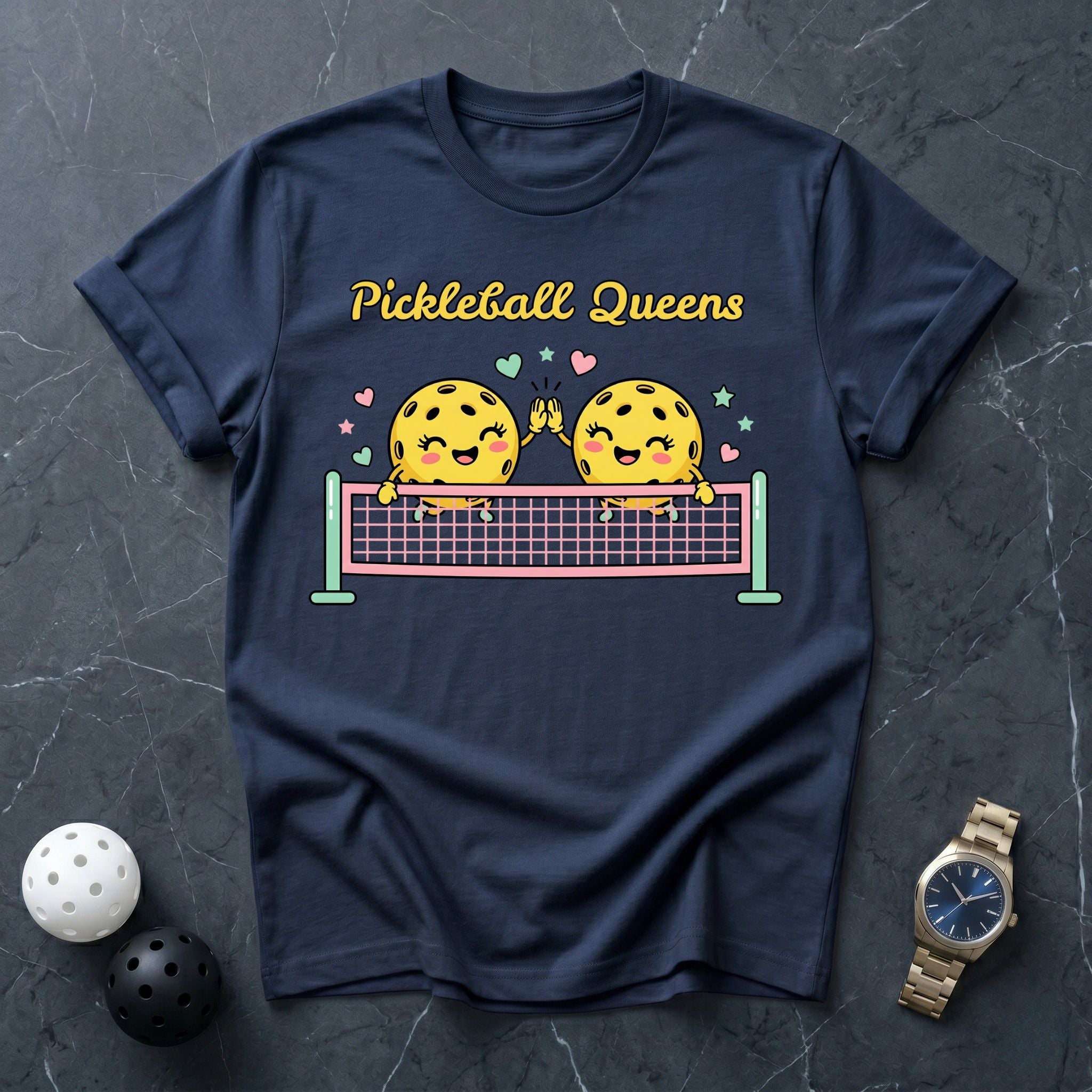 Pickleball Queens Cute Pickles Tee - Dink it Shop