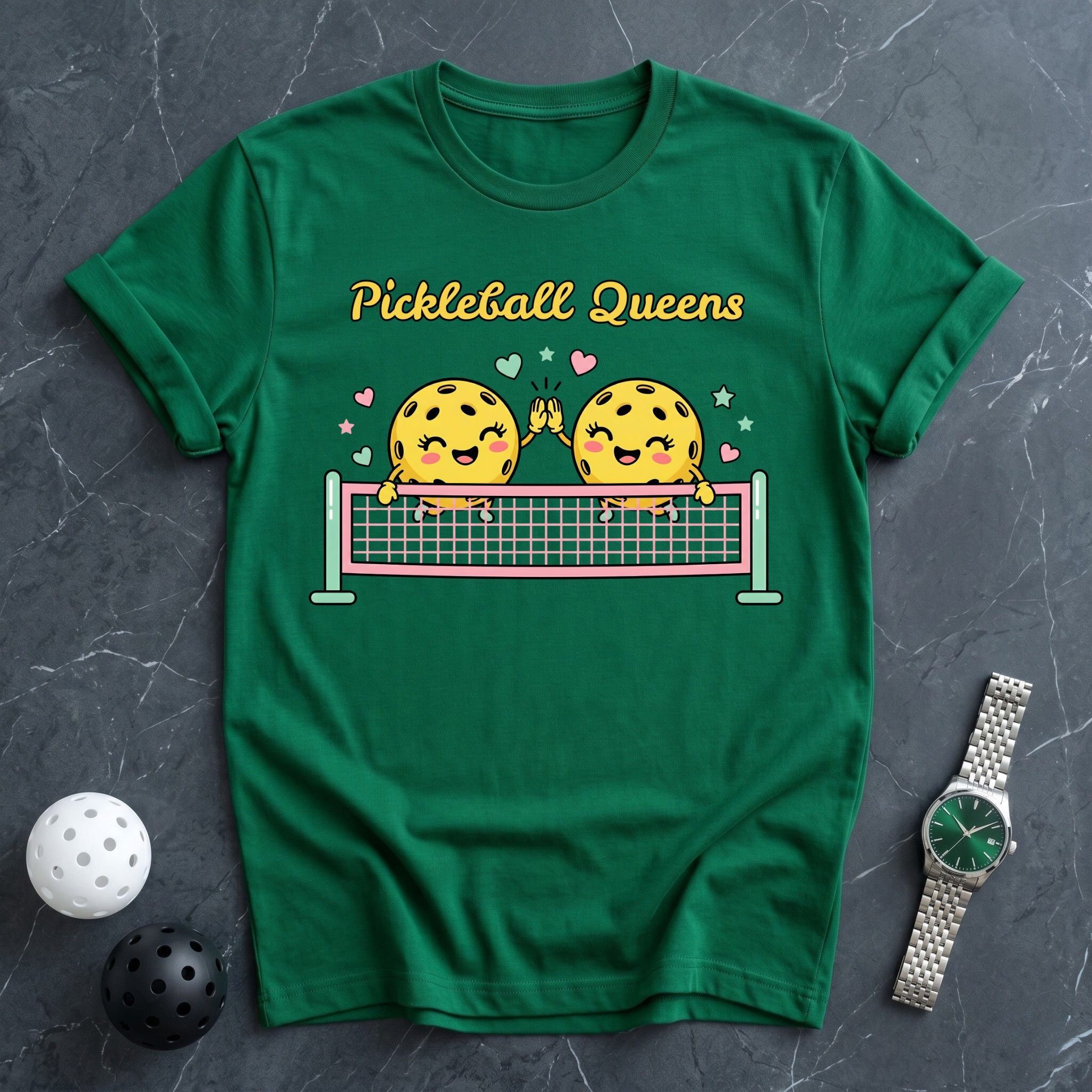 Pickleball Queens Cute Pickles Tee - Dink it Shop