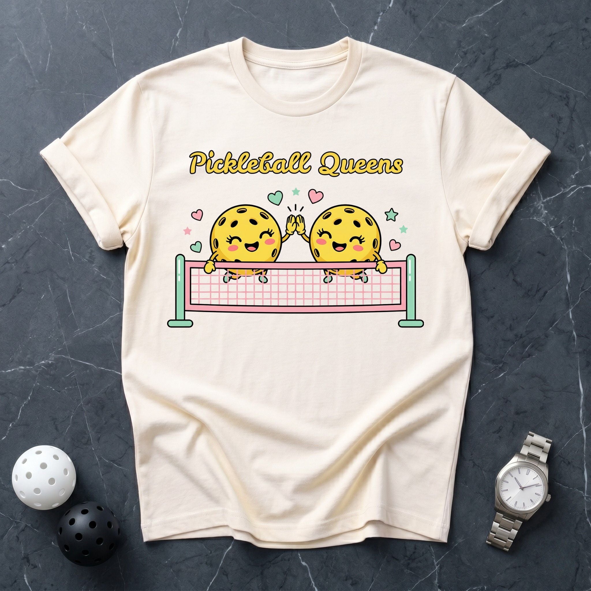 Pickleball Queens Cute Pickles Tee - Dink it Shop