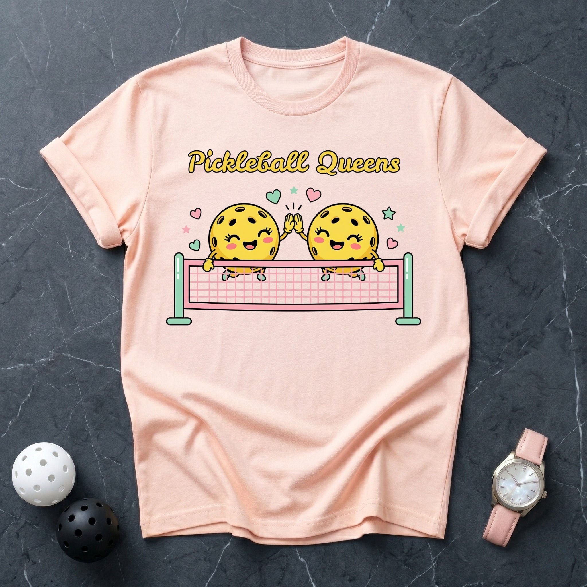 Pickleball Queens Cute Pickles Tee - Dink it Shop