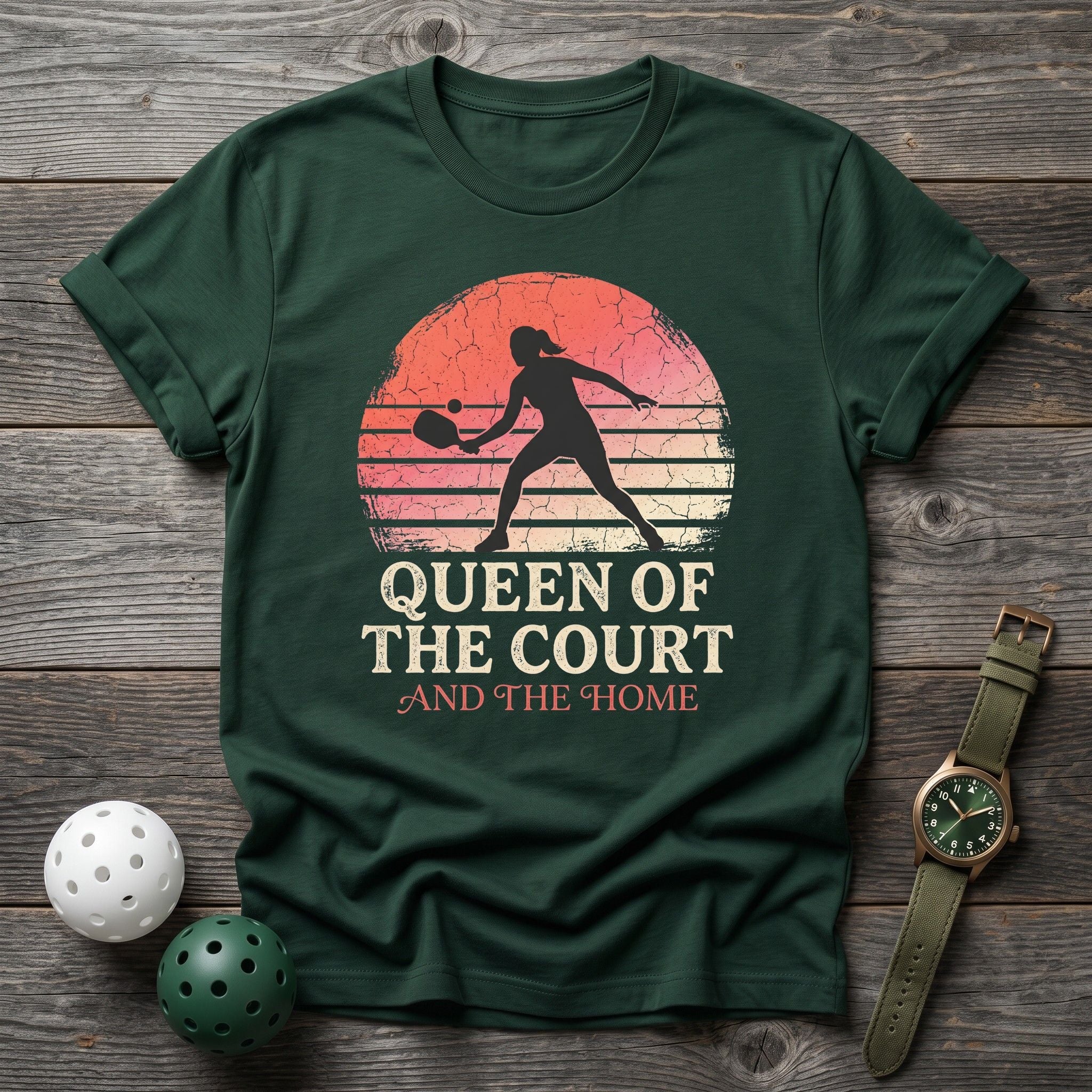 Queen Of The Court and The Home Tee - Dink it Shop