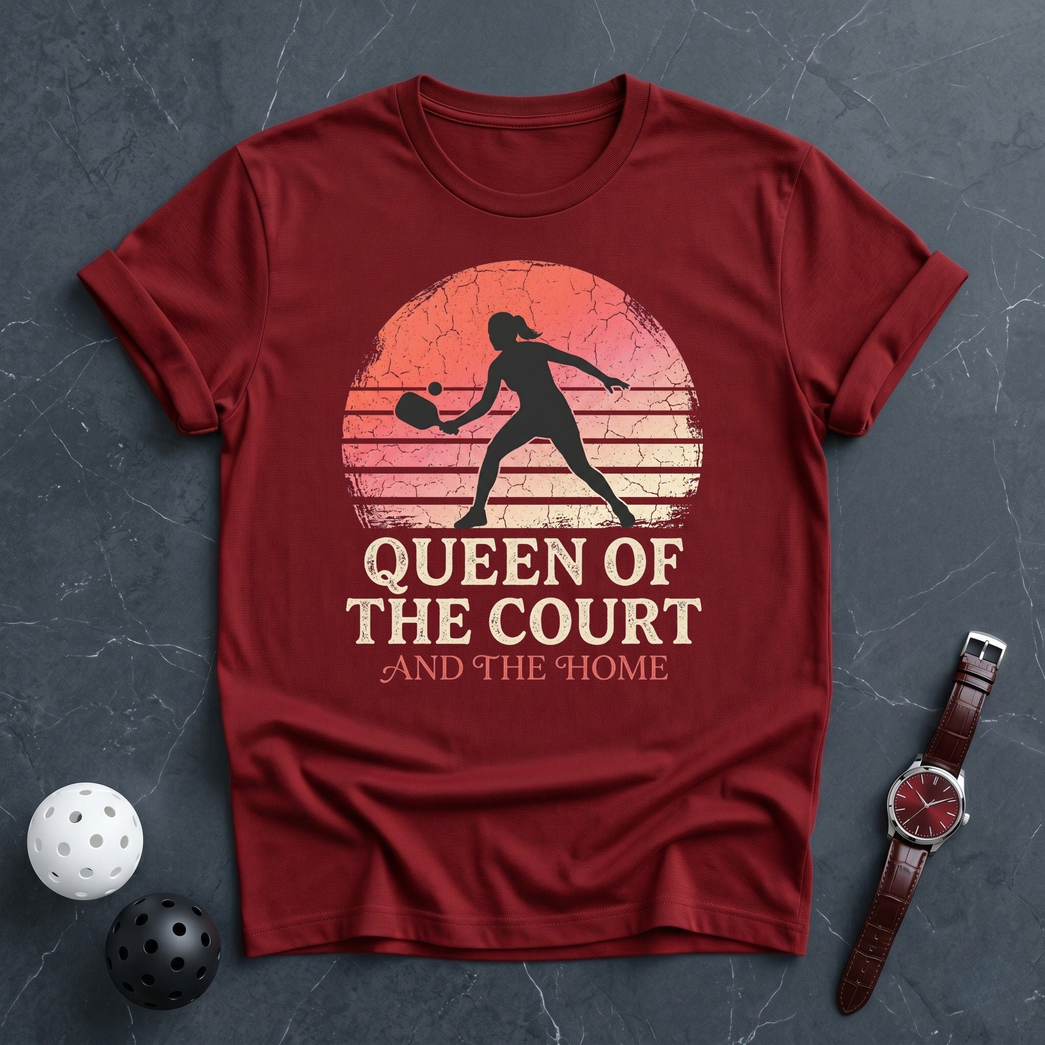 Queen Of The Court and The Home Tee - Dink it Shop