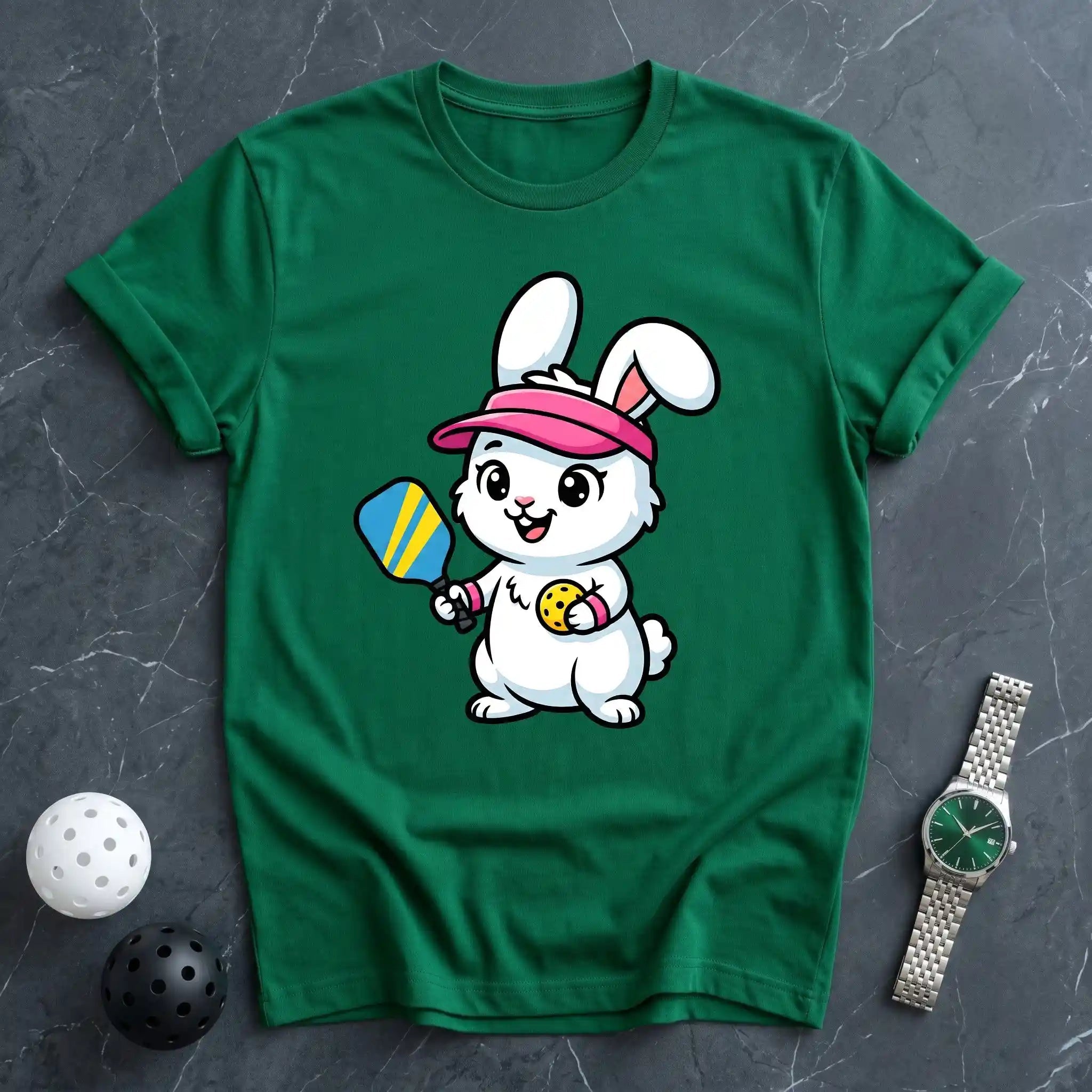 Rabbit Mascot Premium Pickleball Tee - Dink it Shop