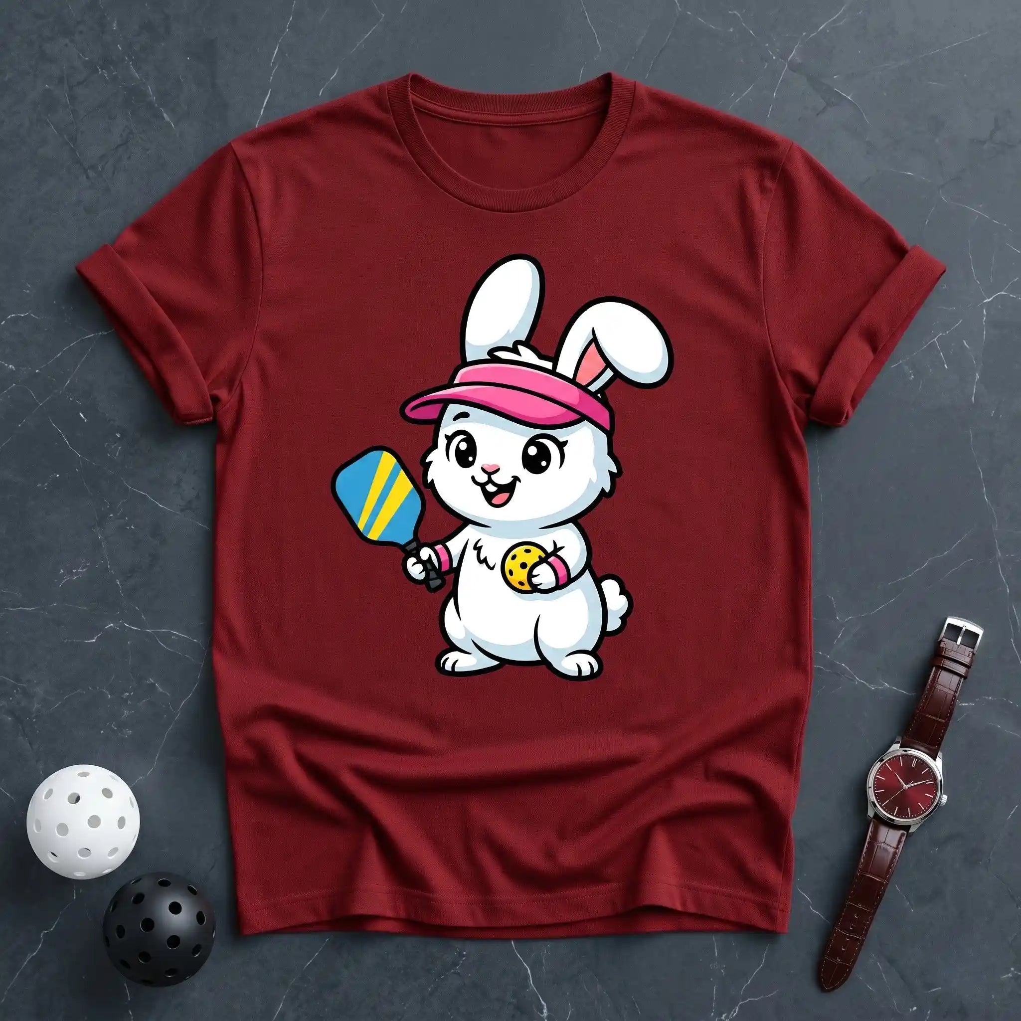 Rabbit Mascot Premium Pickleball Tee - Dink it Shop