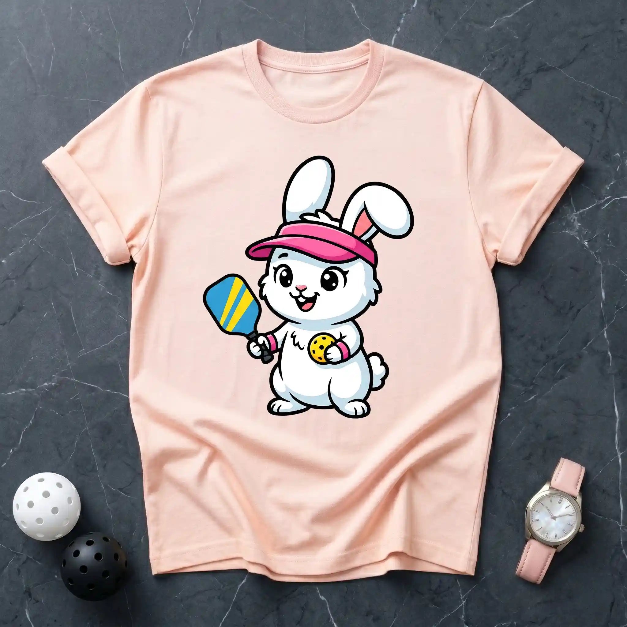 Rabbit Mascot Premium Pickleball Tee - Dink it Shop