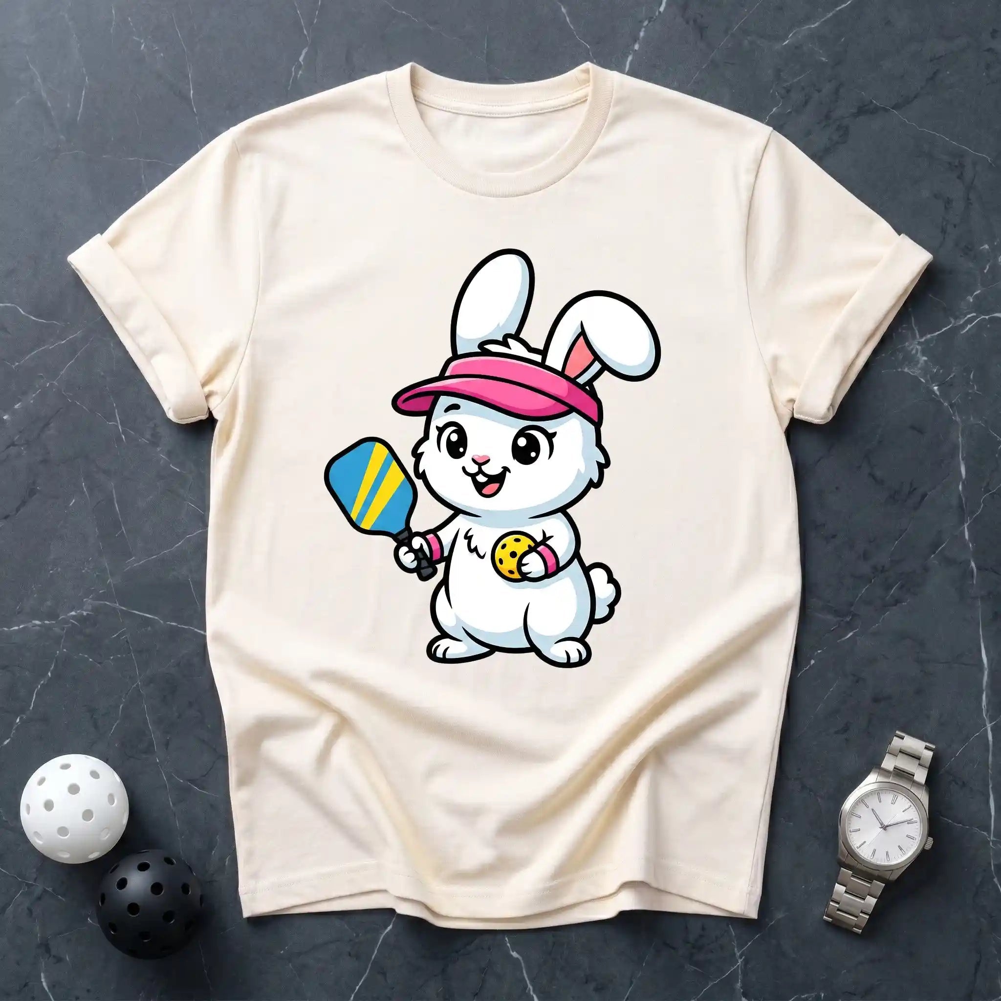 Rabbit Mascot Premium Pickleball Tee - Dink it Shop