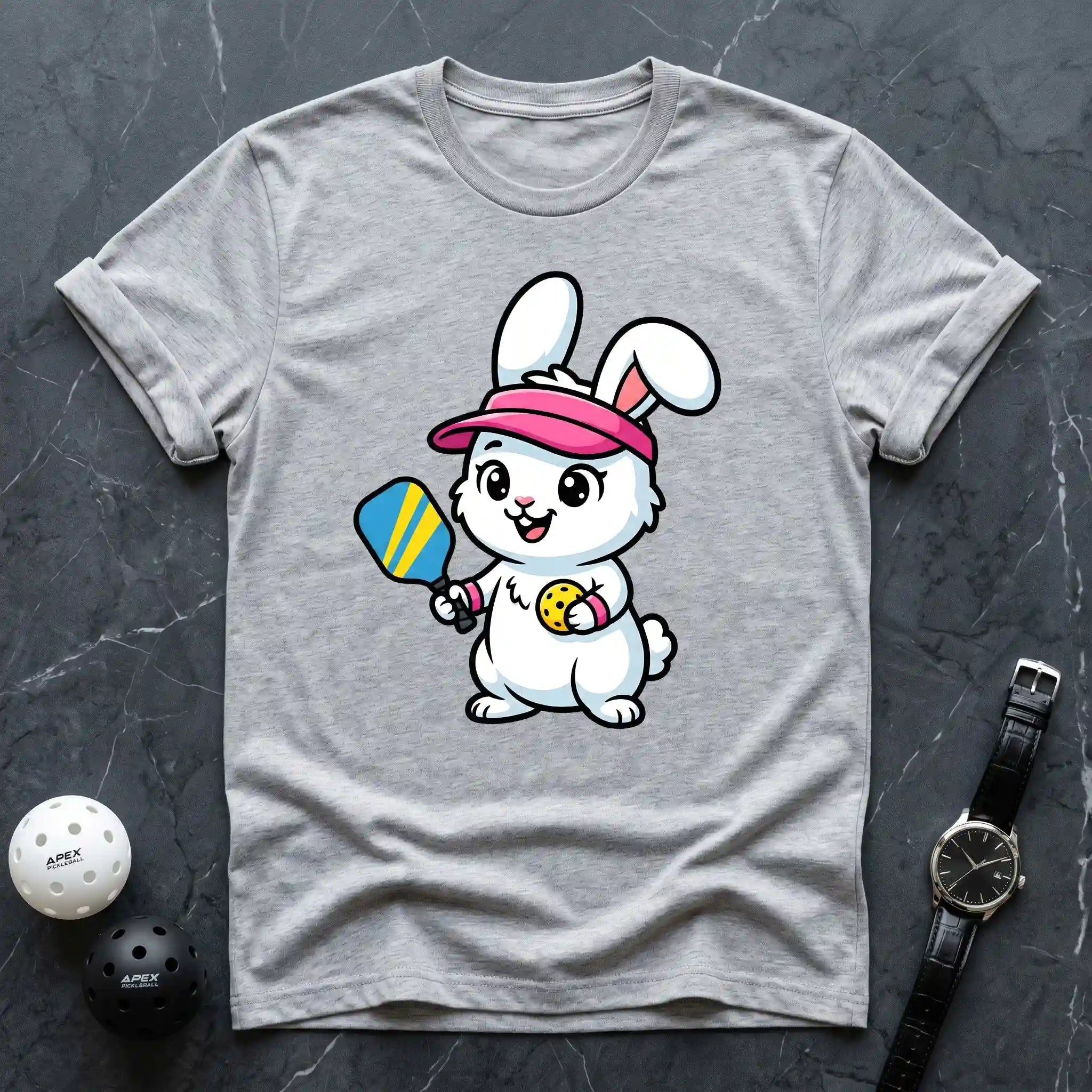 Rabbit Mascot Premium Pickleball Tee - Dink it Shop