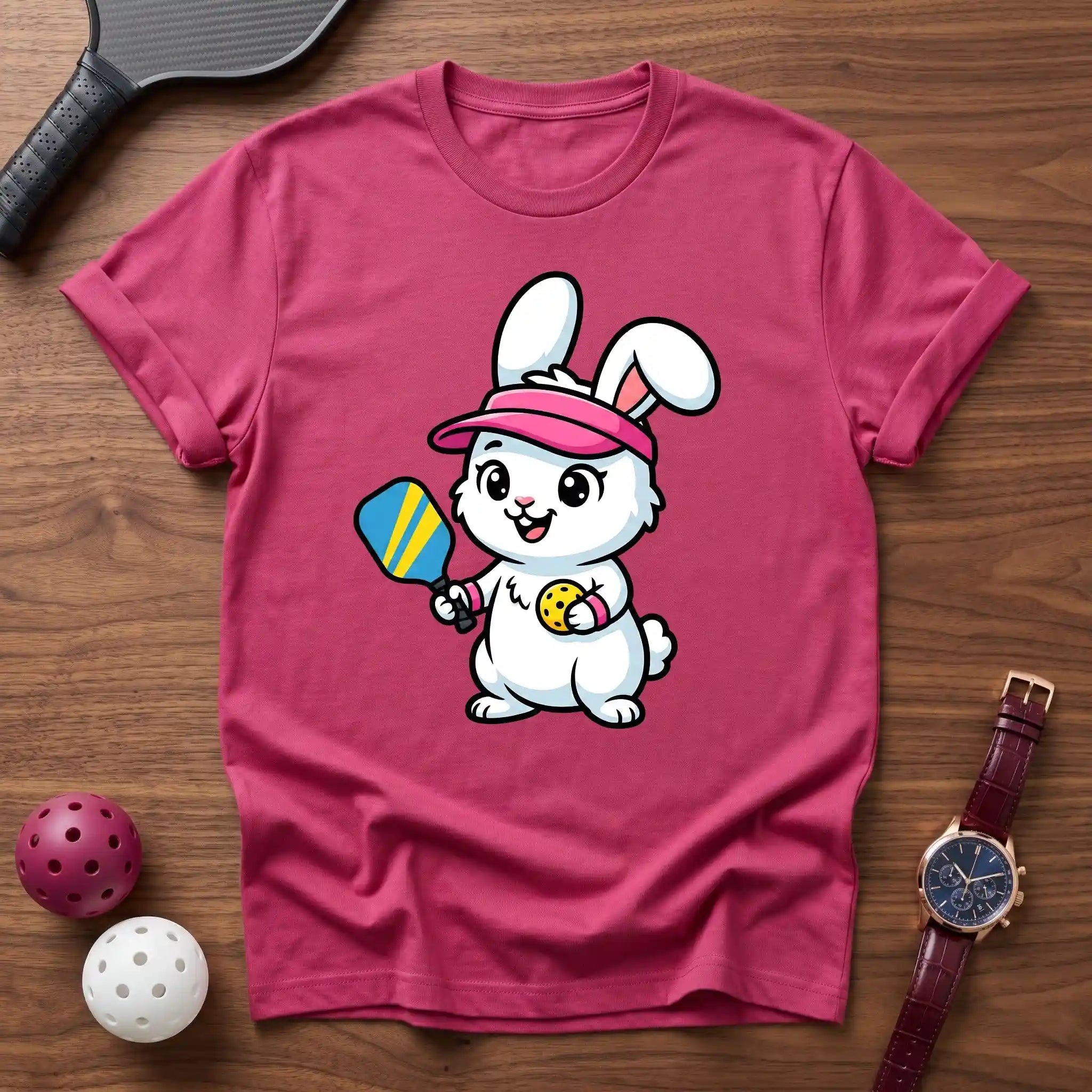 Rabbit Mascot Premium Pickleball Tee - Dink it Shop