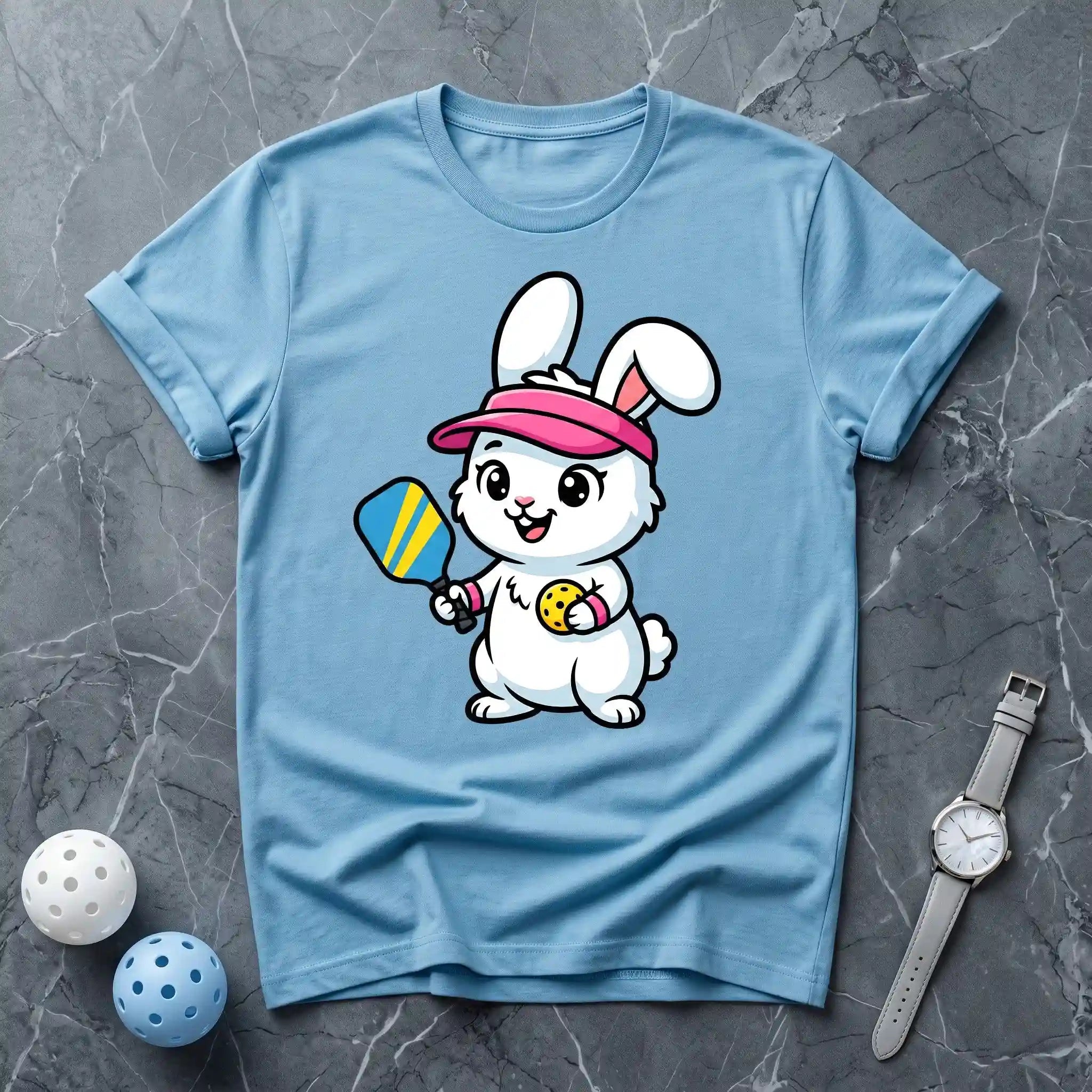 Rabbit Mascot Premium Pickleball Tee - Dink it Shop