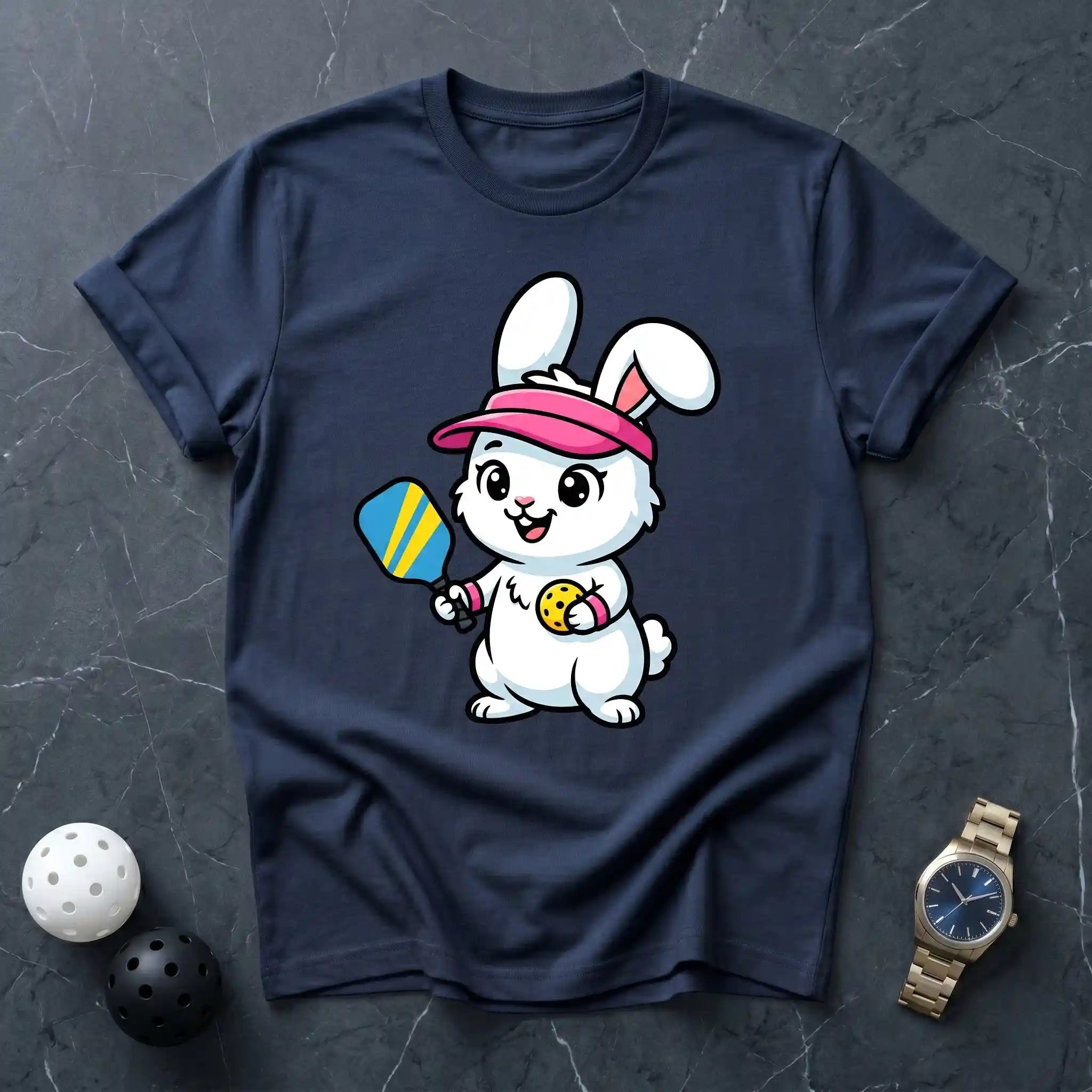 Rabbit Mascot Premium Pickleball Tee - Dink it Shop