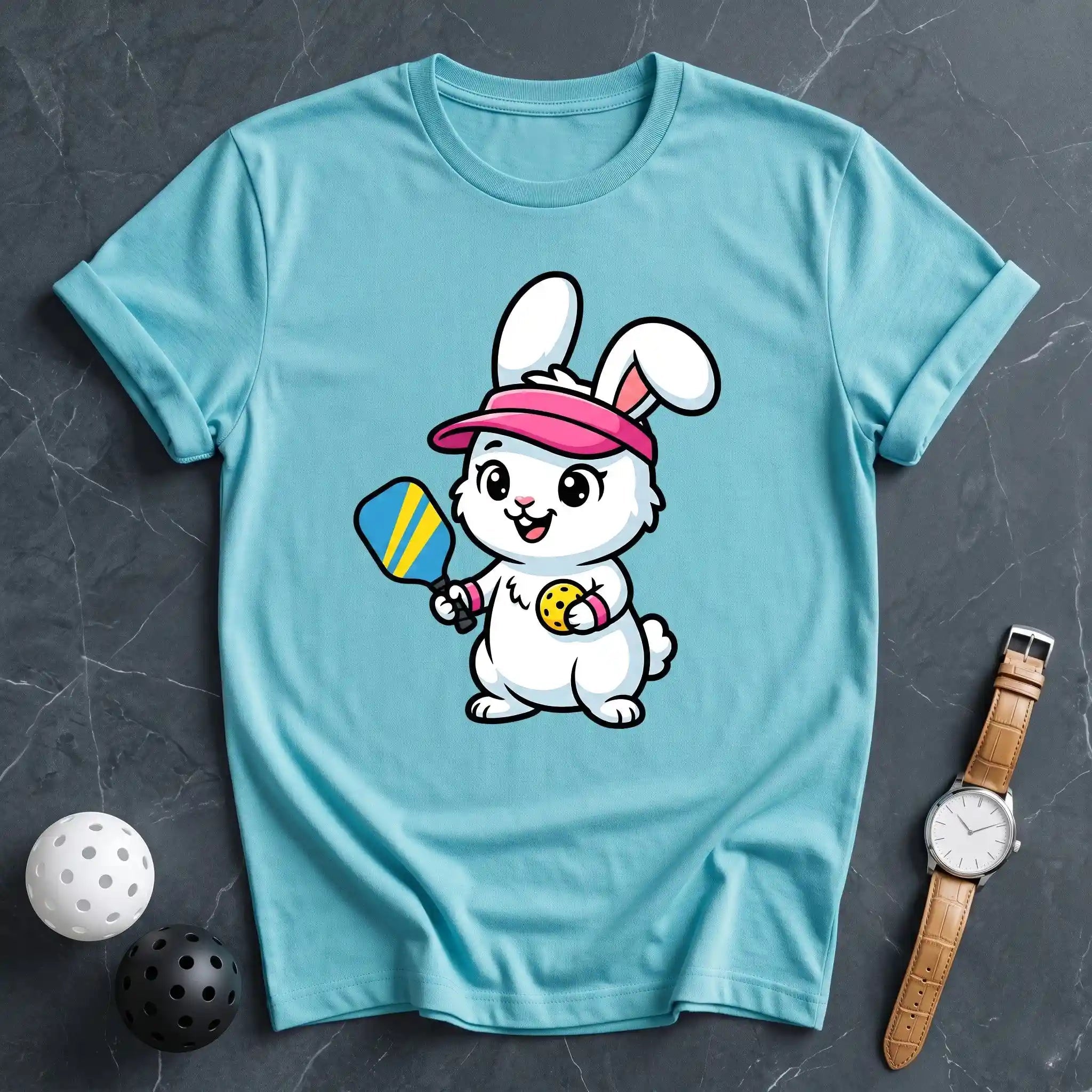 Rabbit Mascot Premium Pickleball Tee - Dink it Shop