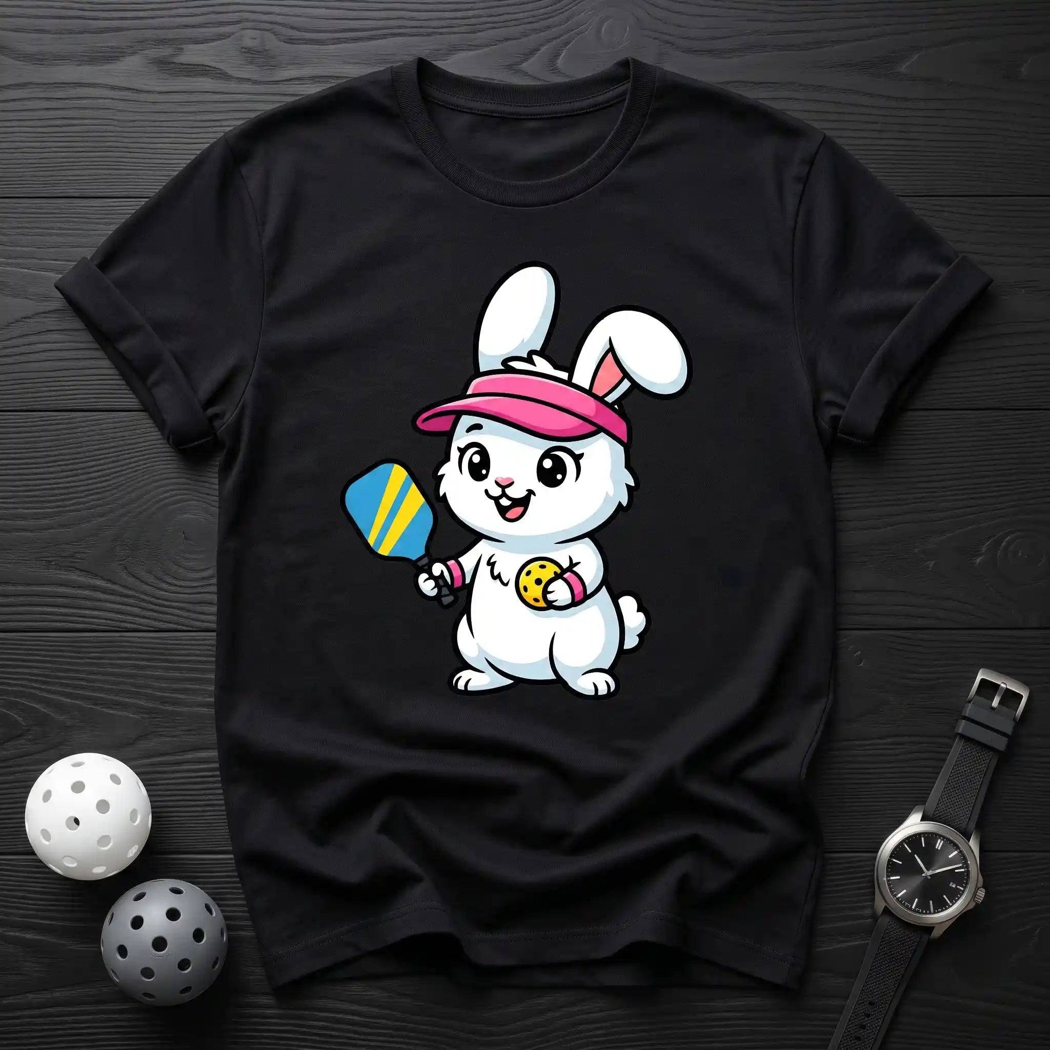 Rabbit Mascot Premium Pickleball Tee - Dink it Shop