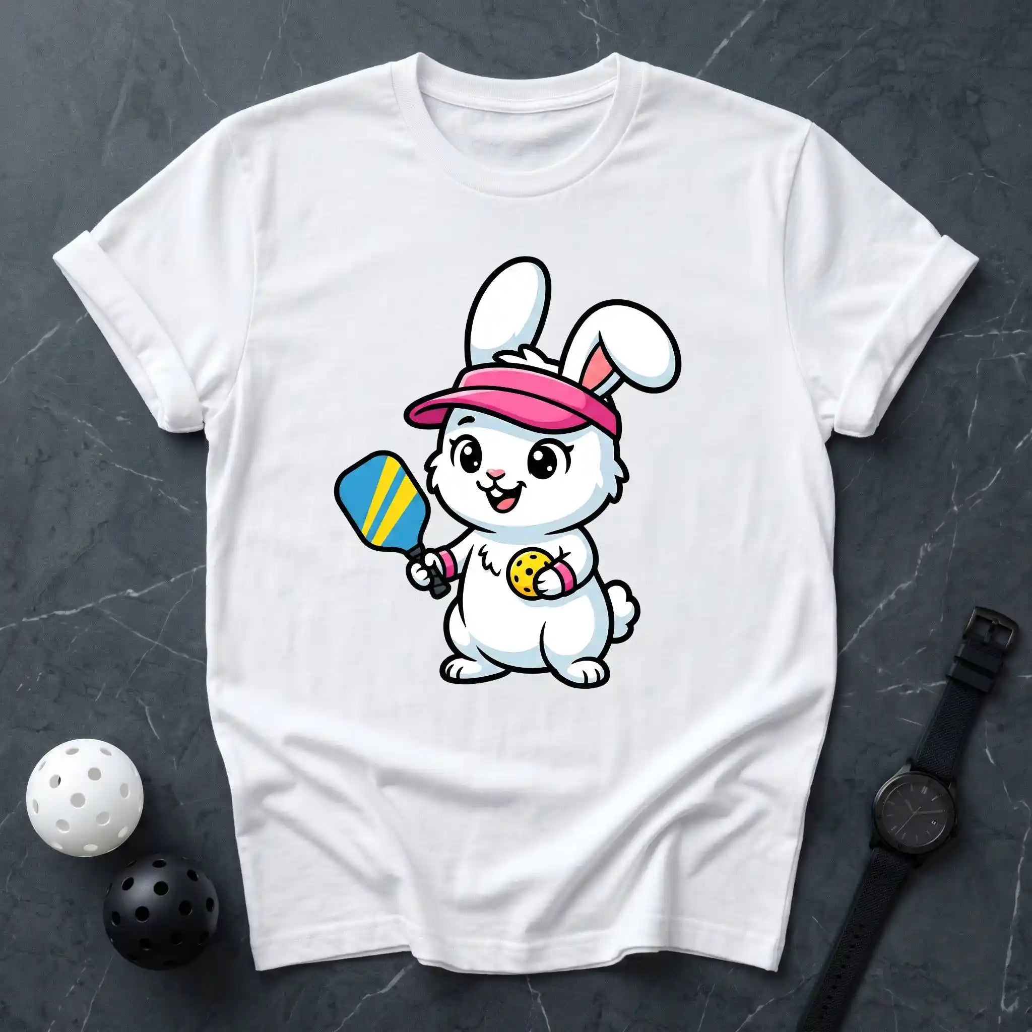Rabbit Mascot Premium Pickleball Tee - Dink it Shop
