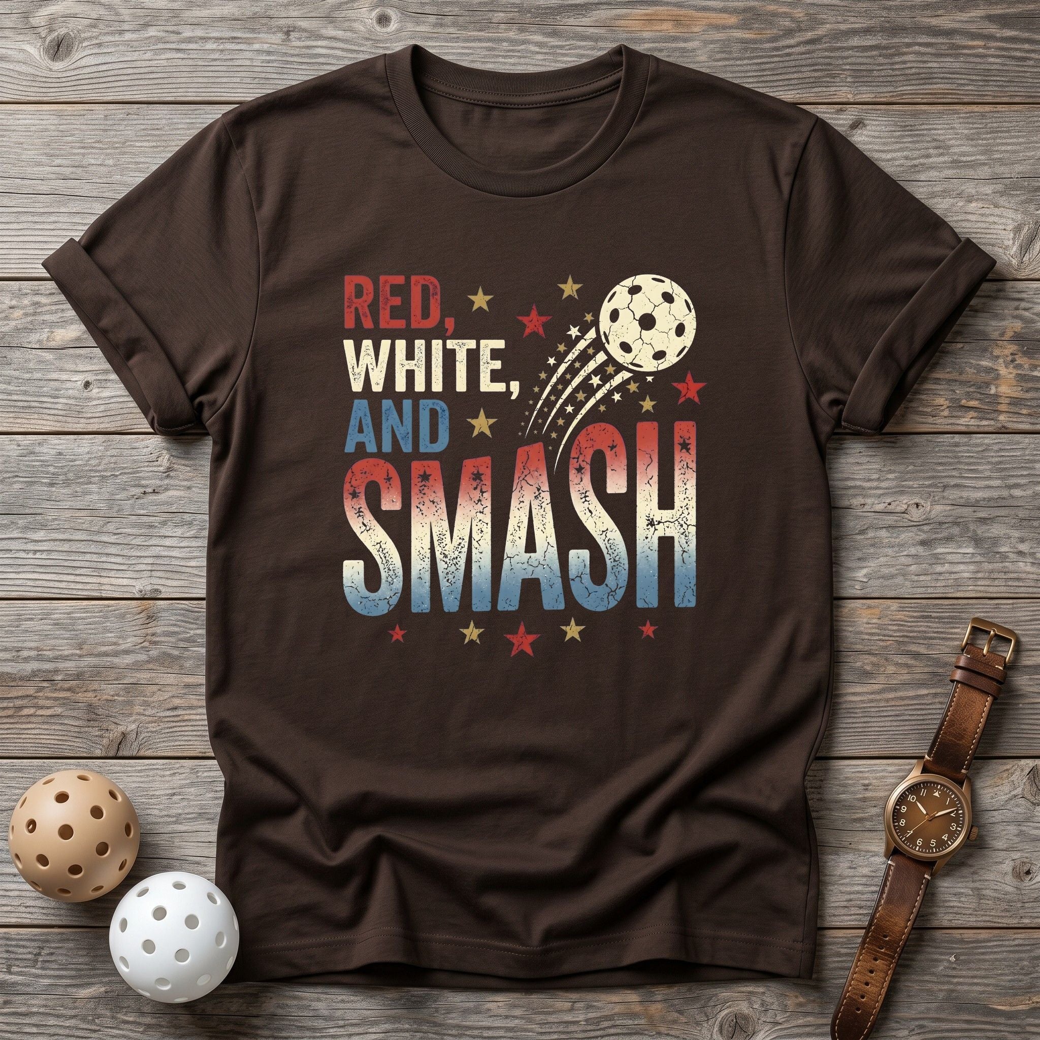 Red White Smash Tee - Dink it Shop