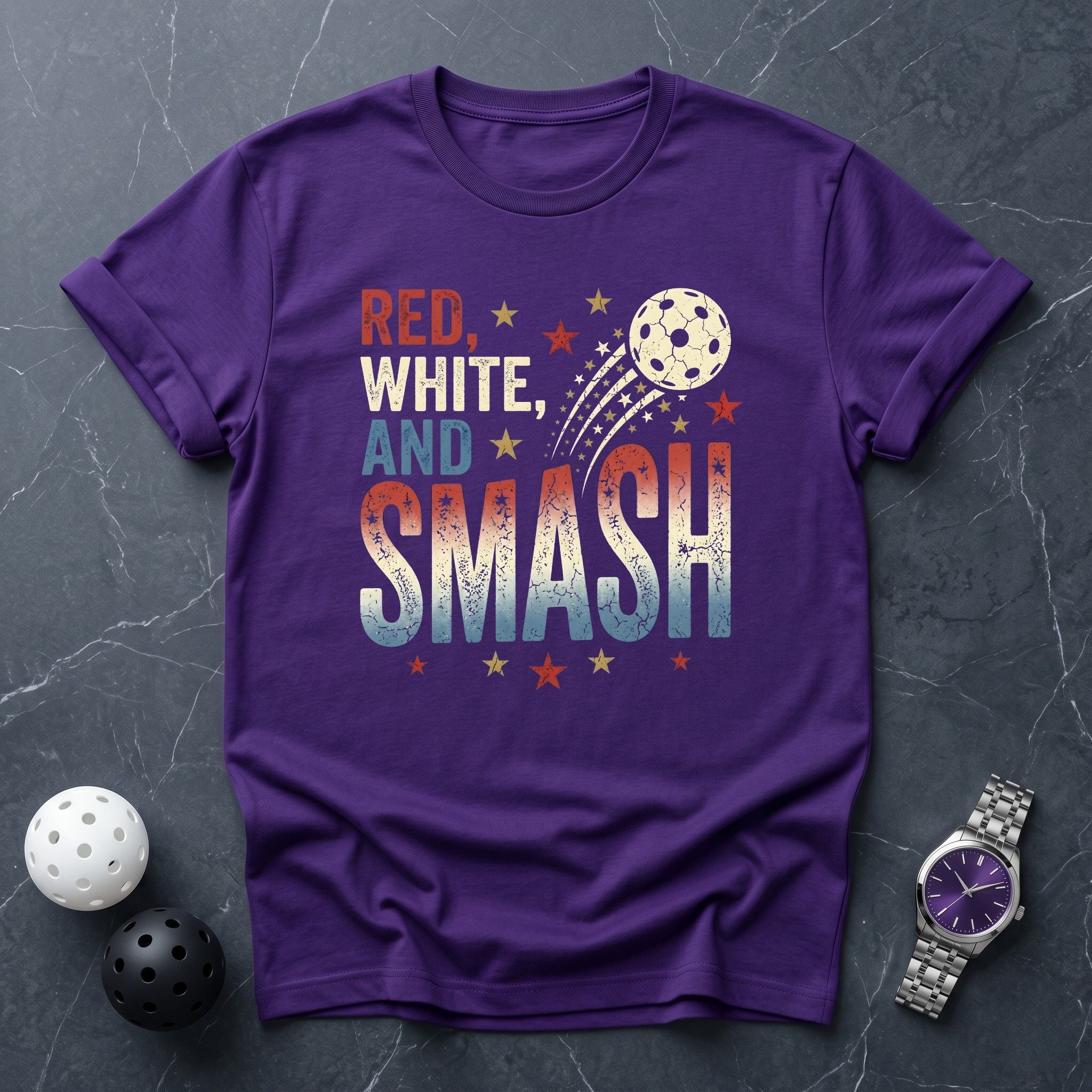 Red White Smash Tee - Dink it Shop
