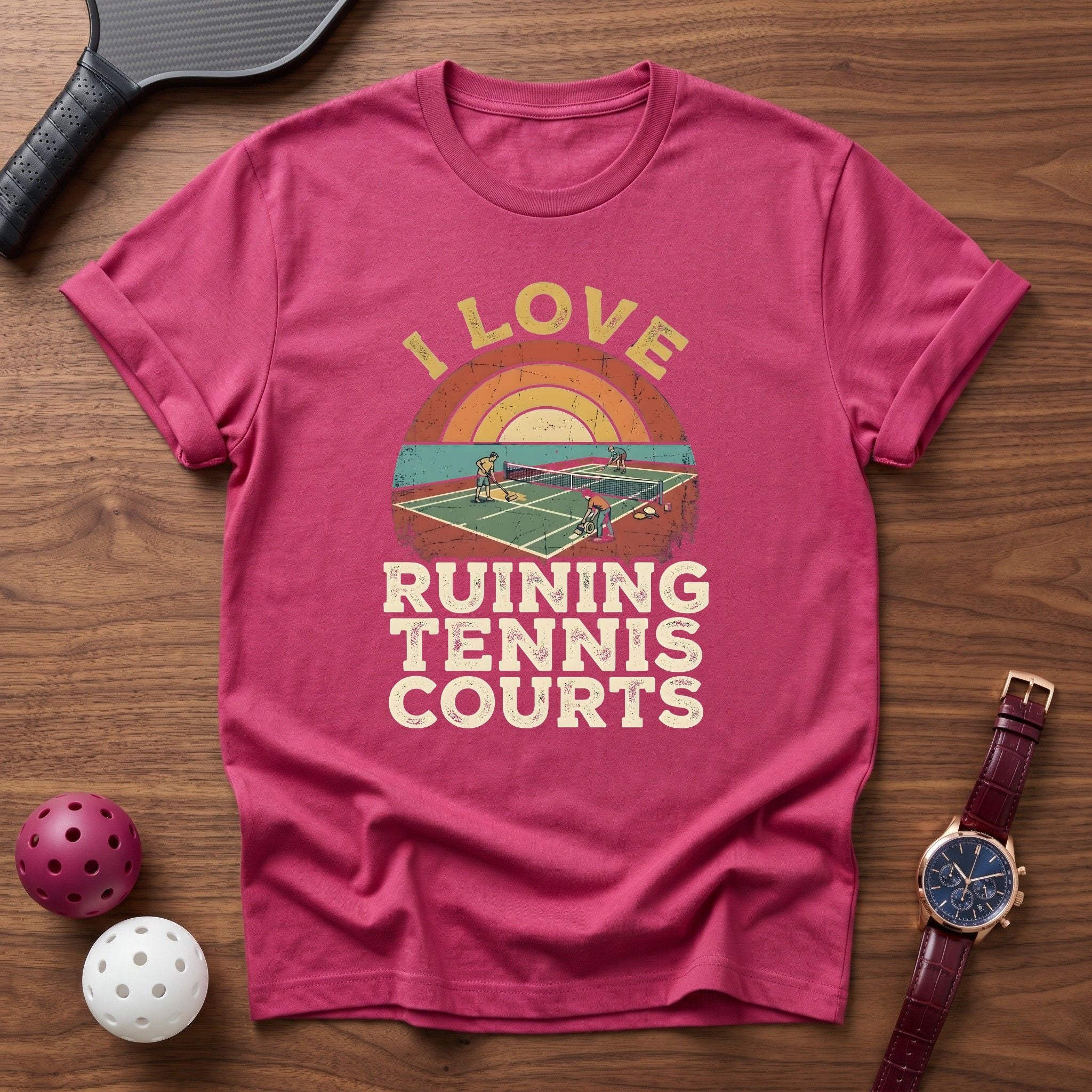 Ruining Tennis Courts Tee - Dink it Shop