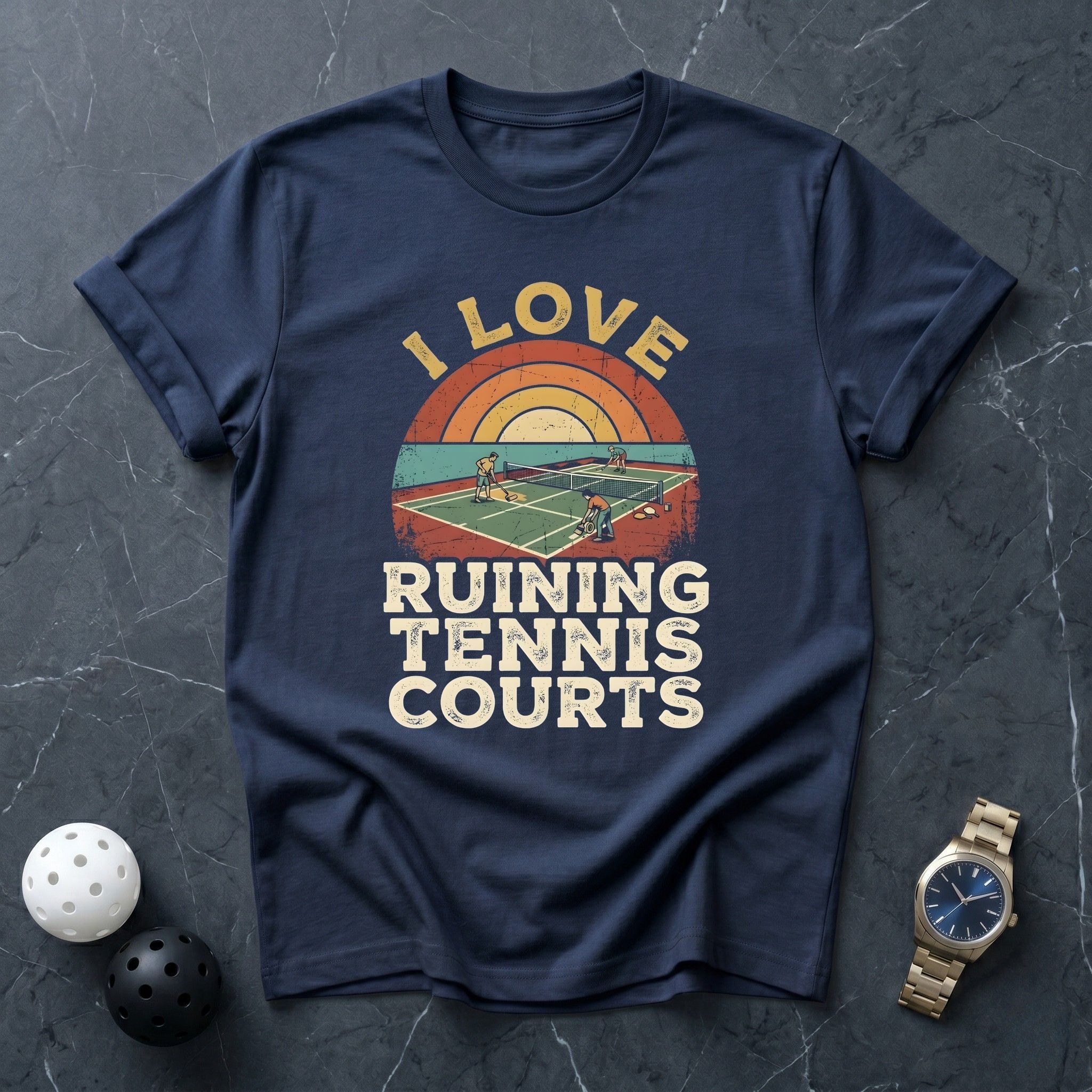 Ruining Tennis Courts Tee - Dink it Shop