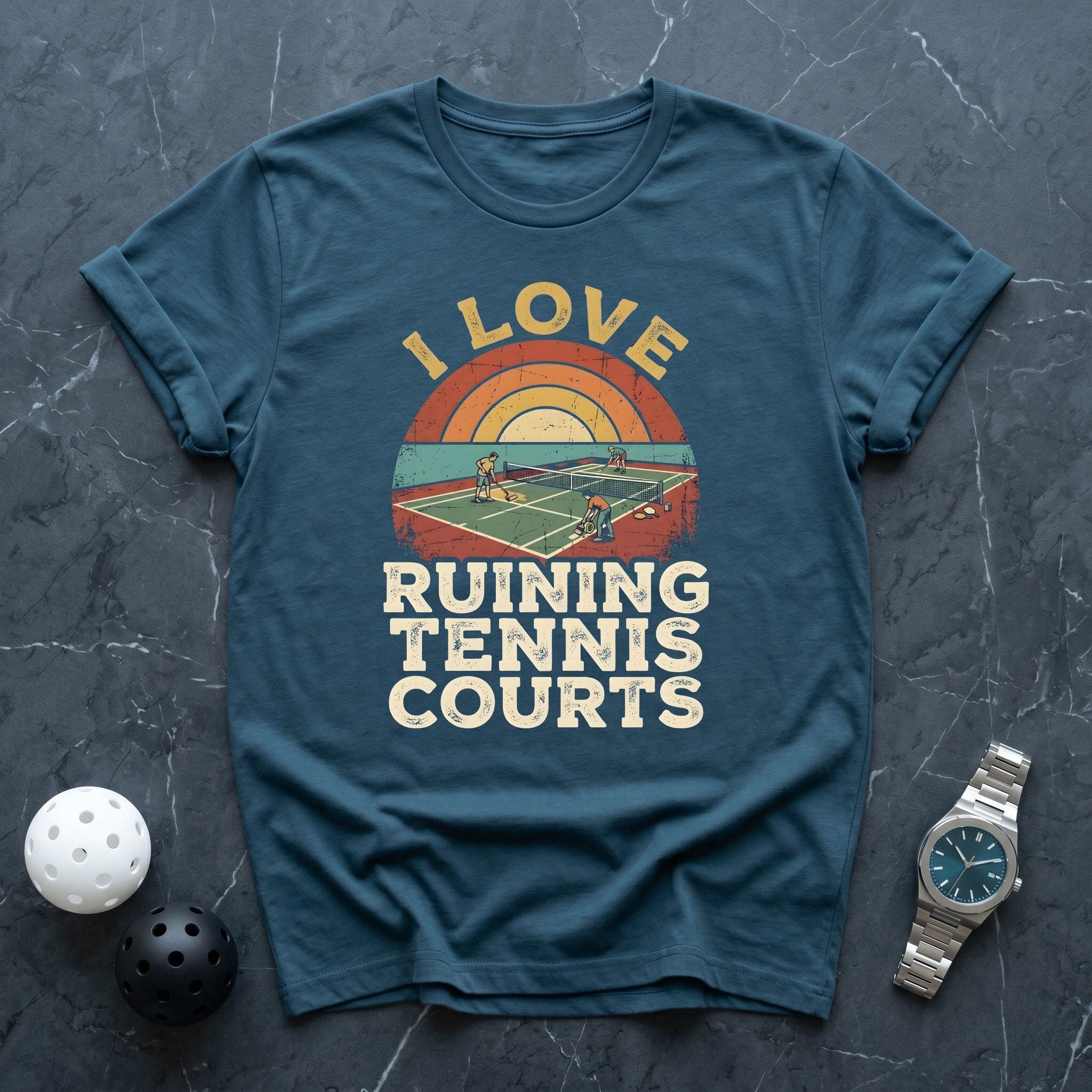 Ruining Tennis Courts Tee - Dink it Shop