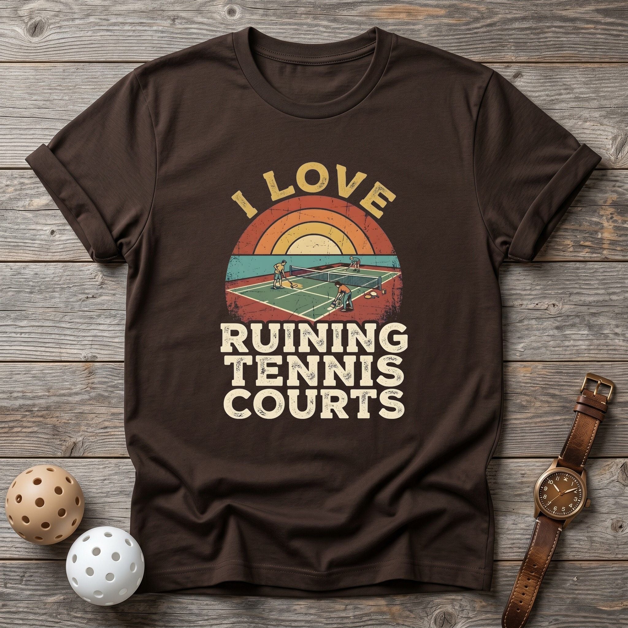 Ruining Tennis Courts Tee - Dink it Shop