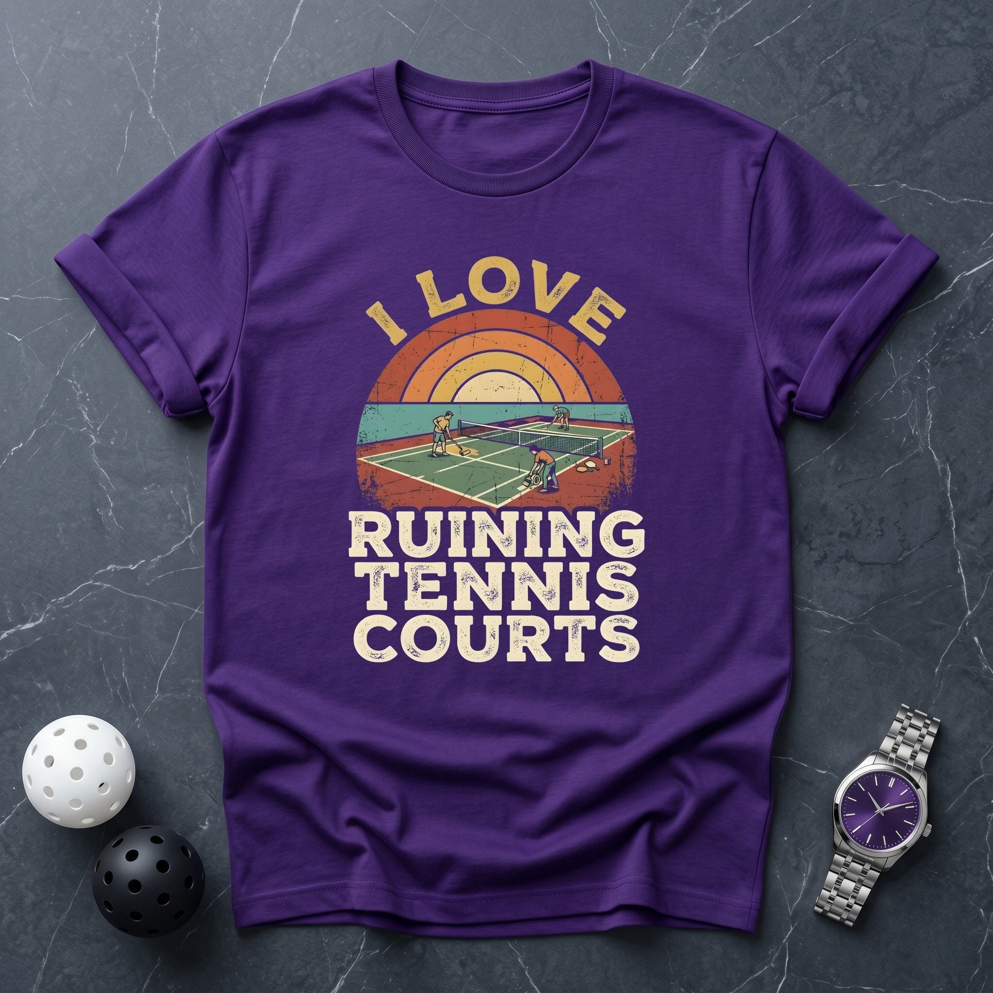 Ruining Tennis Courts Tee - Dink it Shop