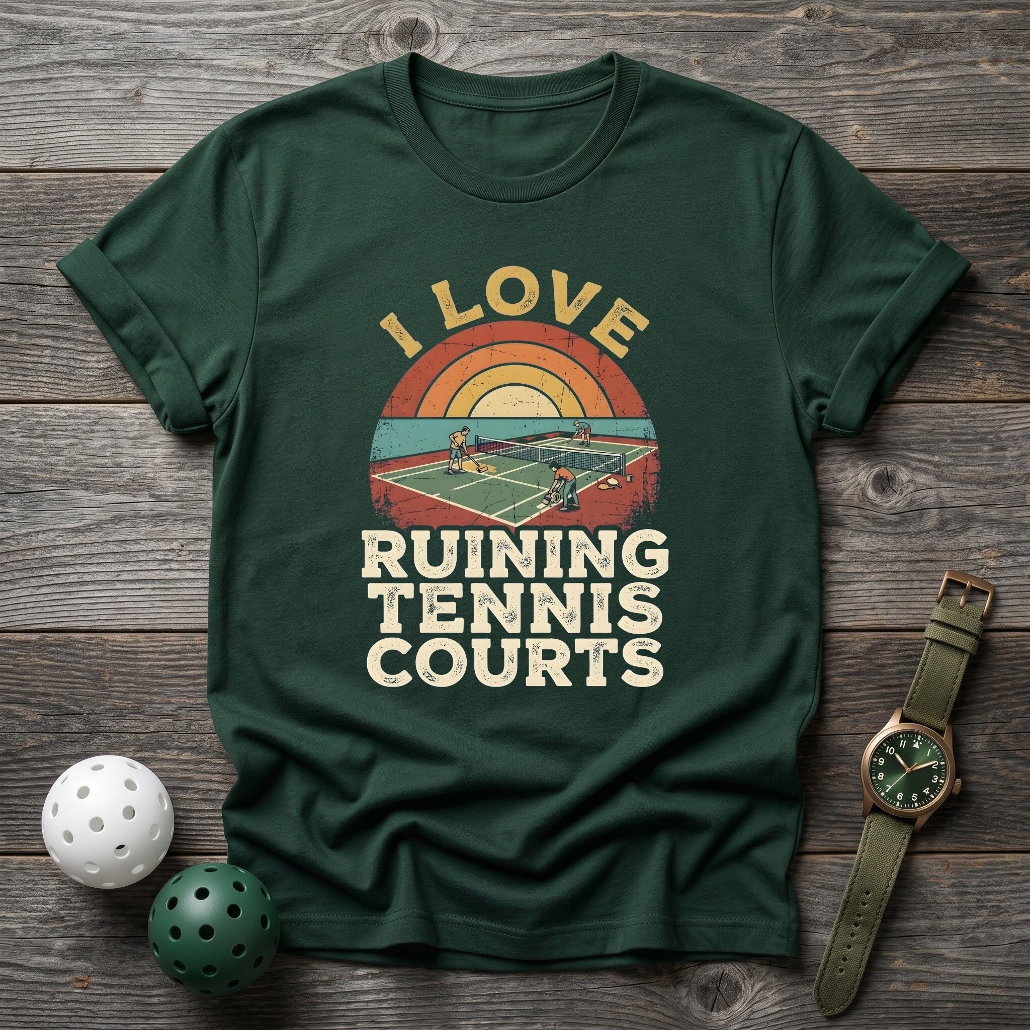 Ruining Tennis Courts Tee - Dink it Shop