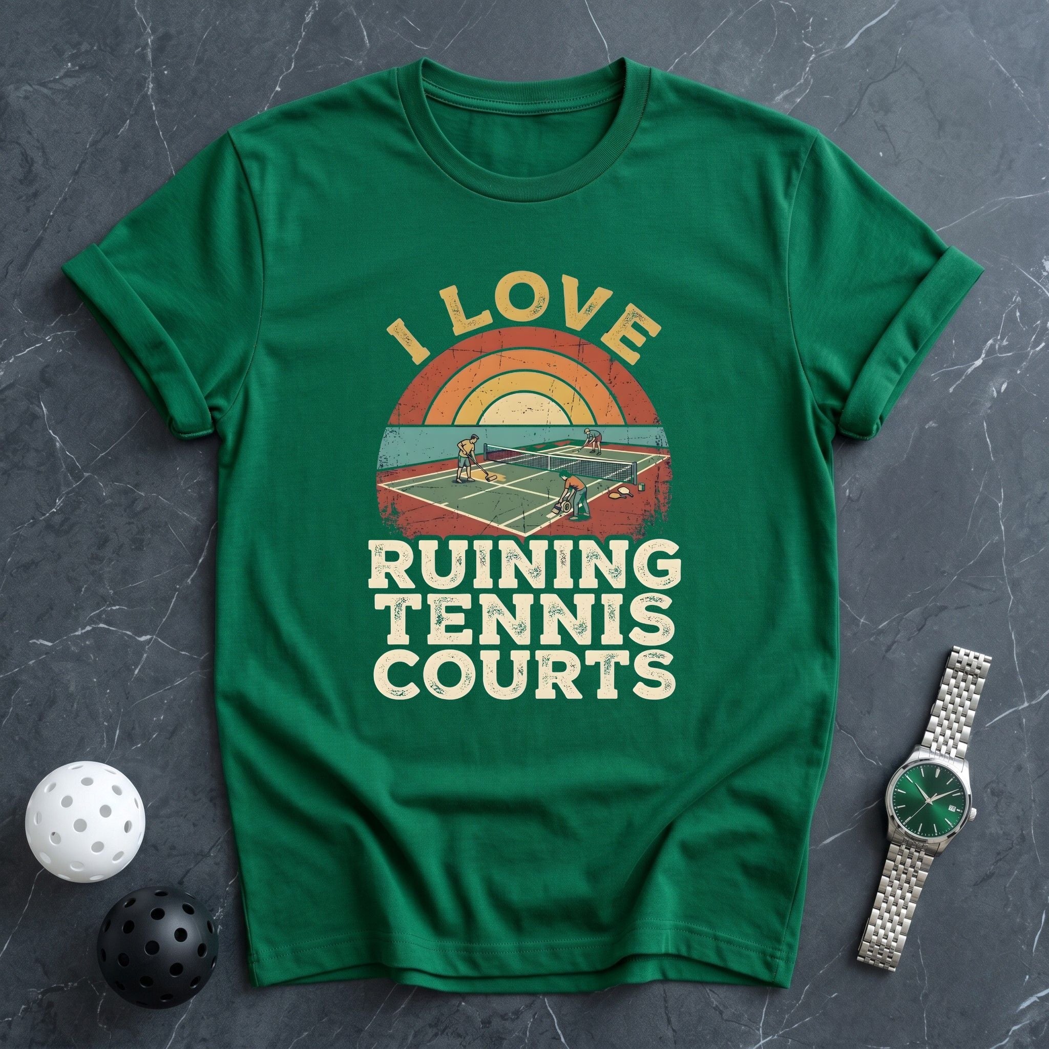 Ruining Tennis Courts Tee - Dink it Shop