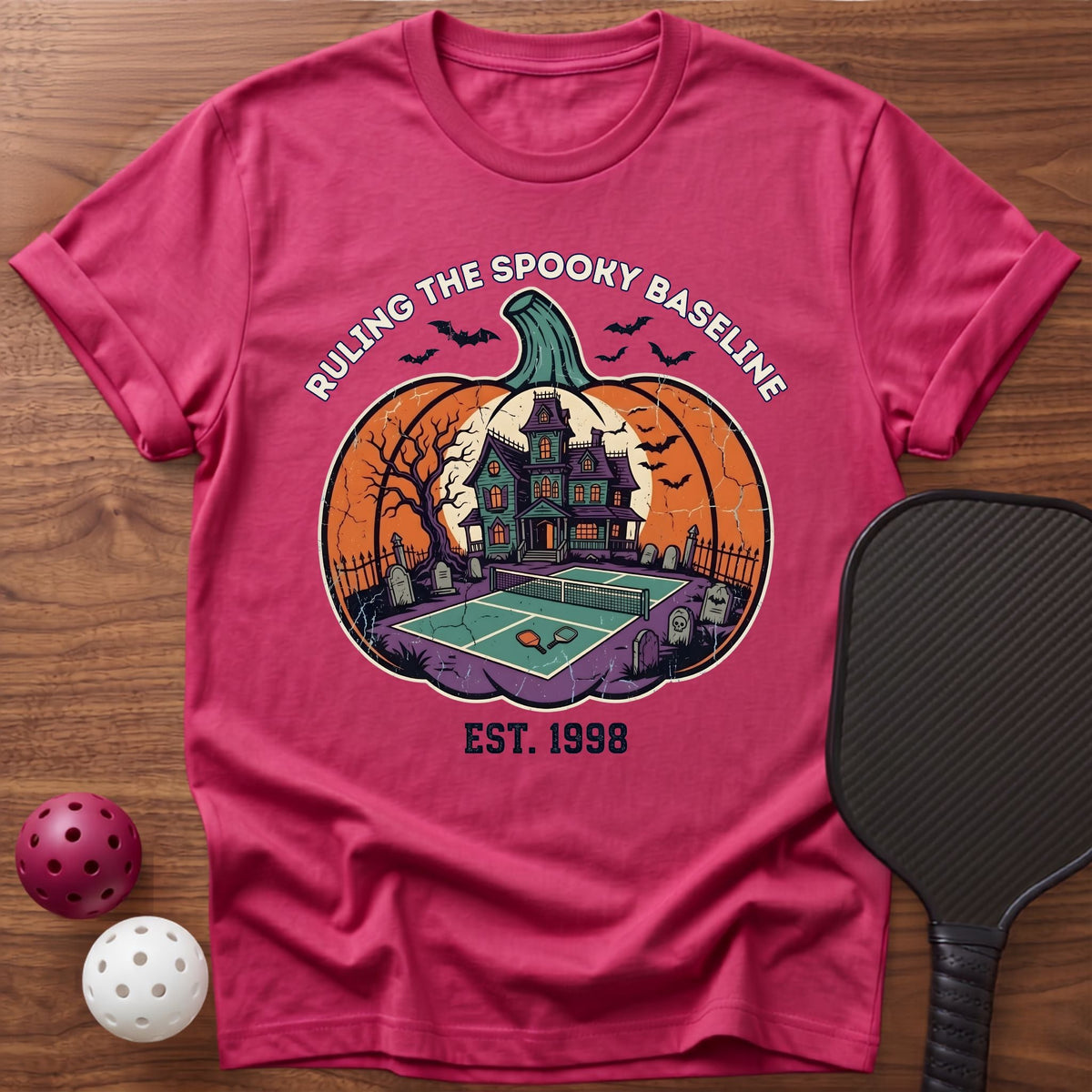 Ruling The Spooky Baseline Tee - Dink it Shop