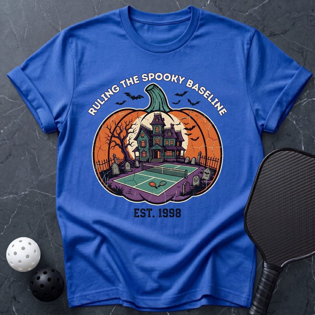 Ruling The Spooky Baseline Tee - Dink it Shop