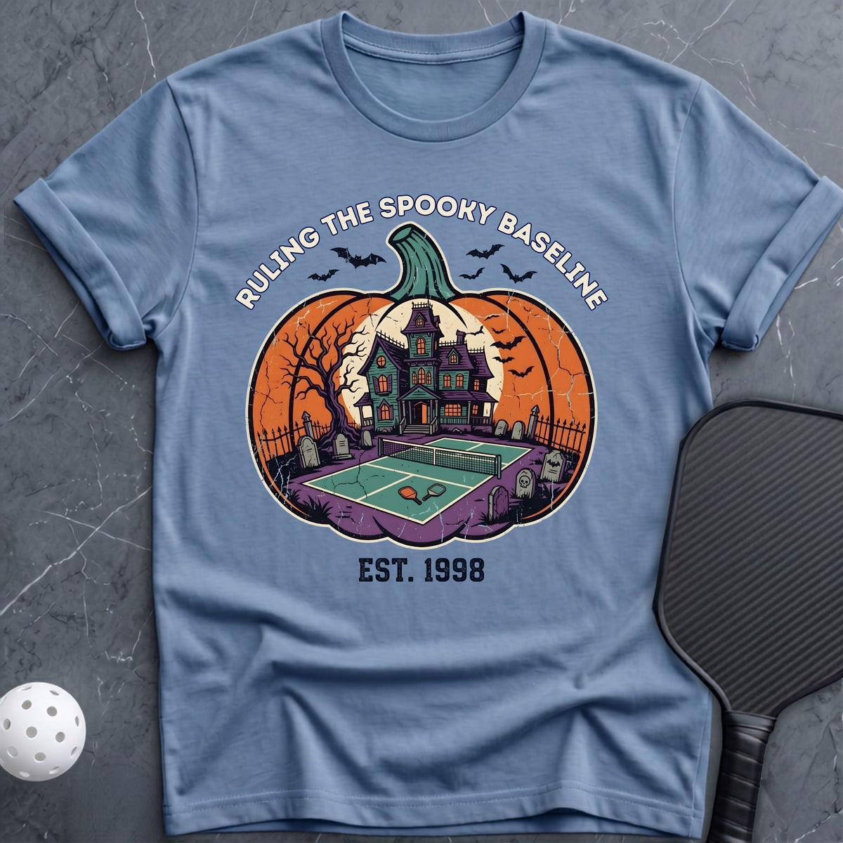 Ruling The Spooky Baseline Tee - Dink it Shop