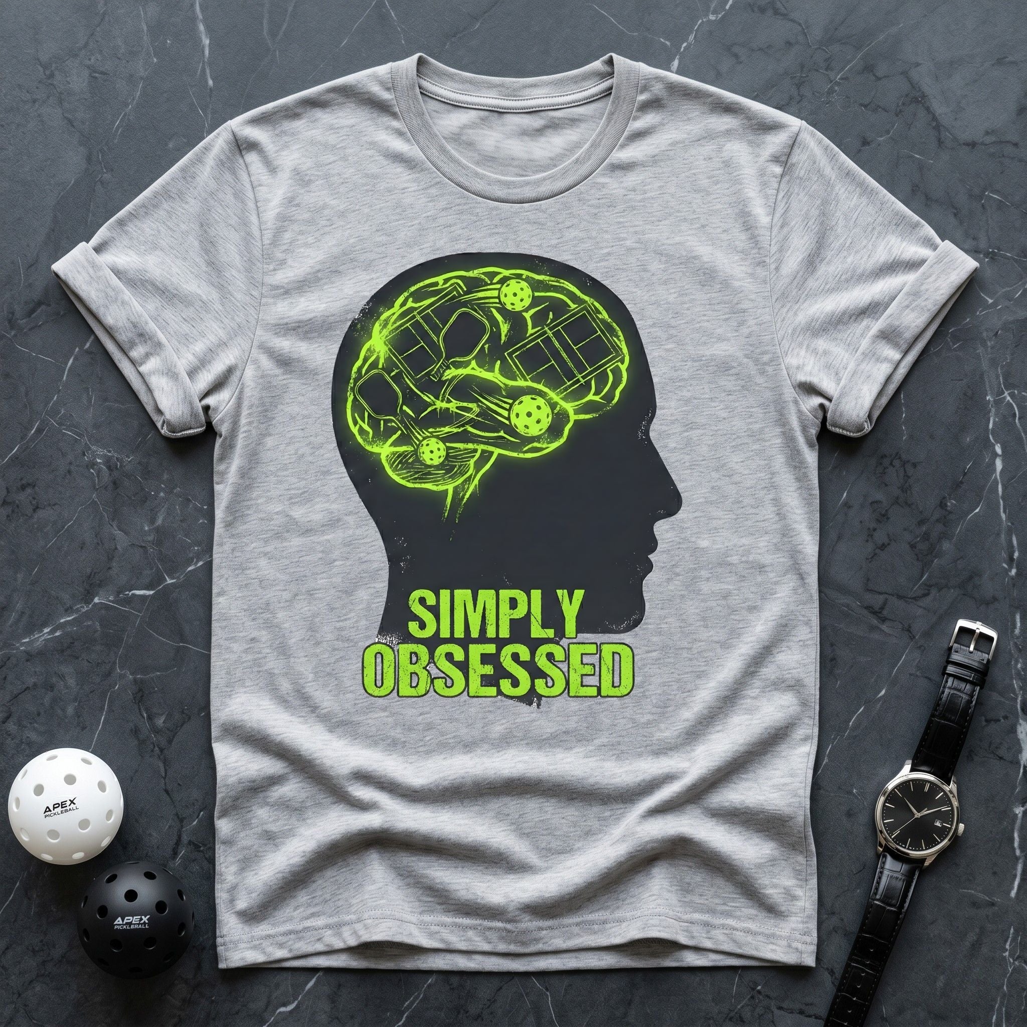 Simply Obsessed Brain Graphic Tee - Dink it Shop
